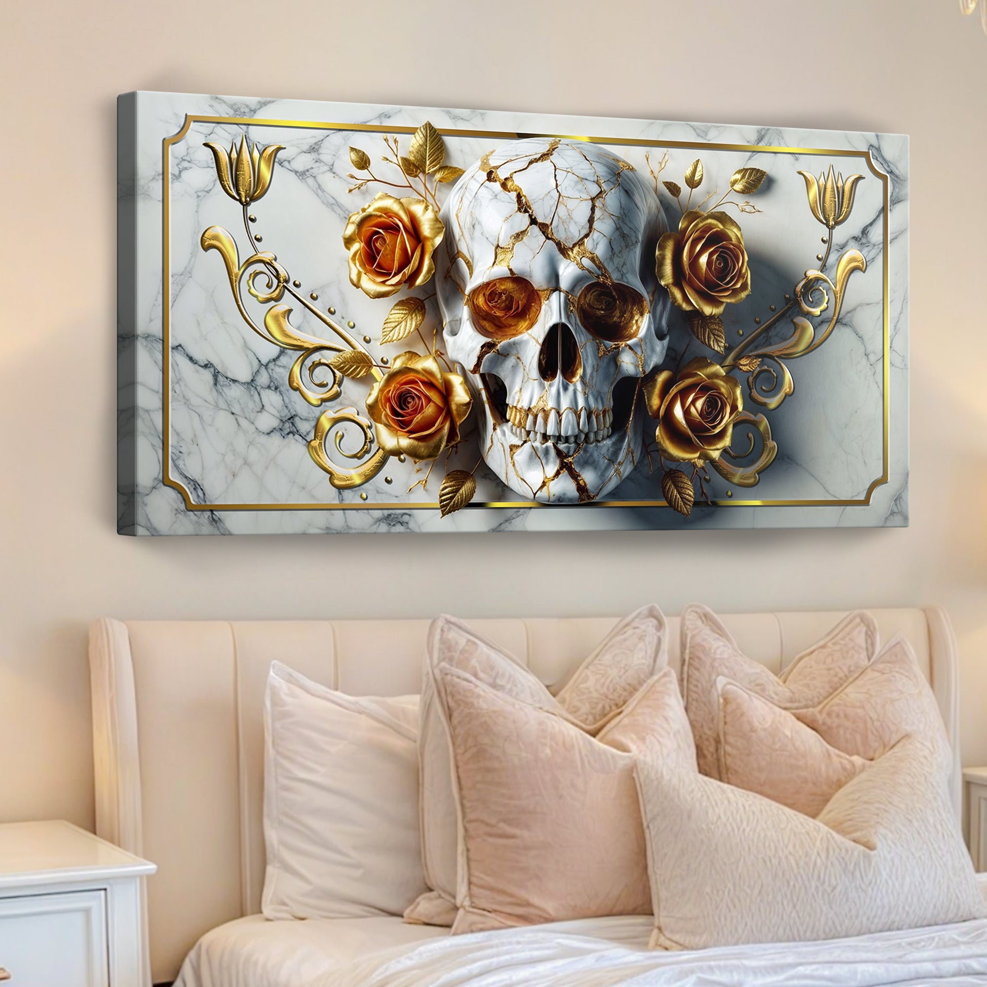 3D Rose and Skull Wall Art II on sale at MyriadMart