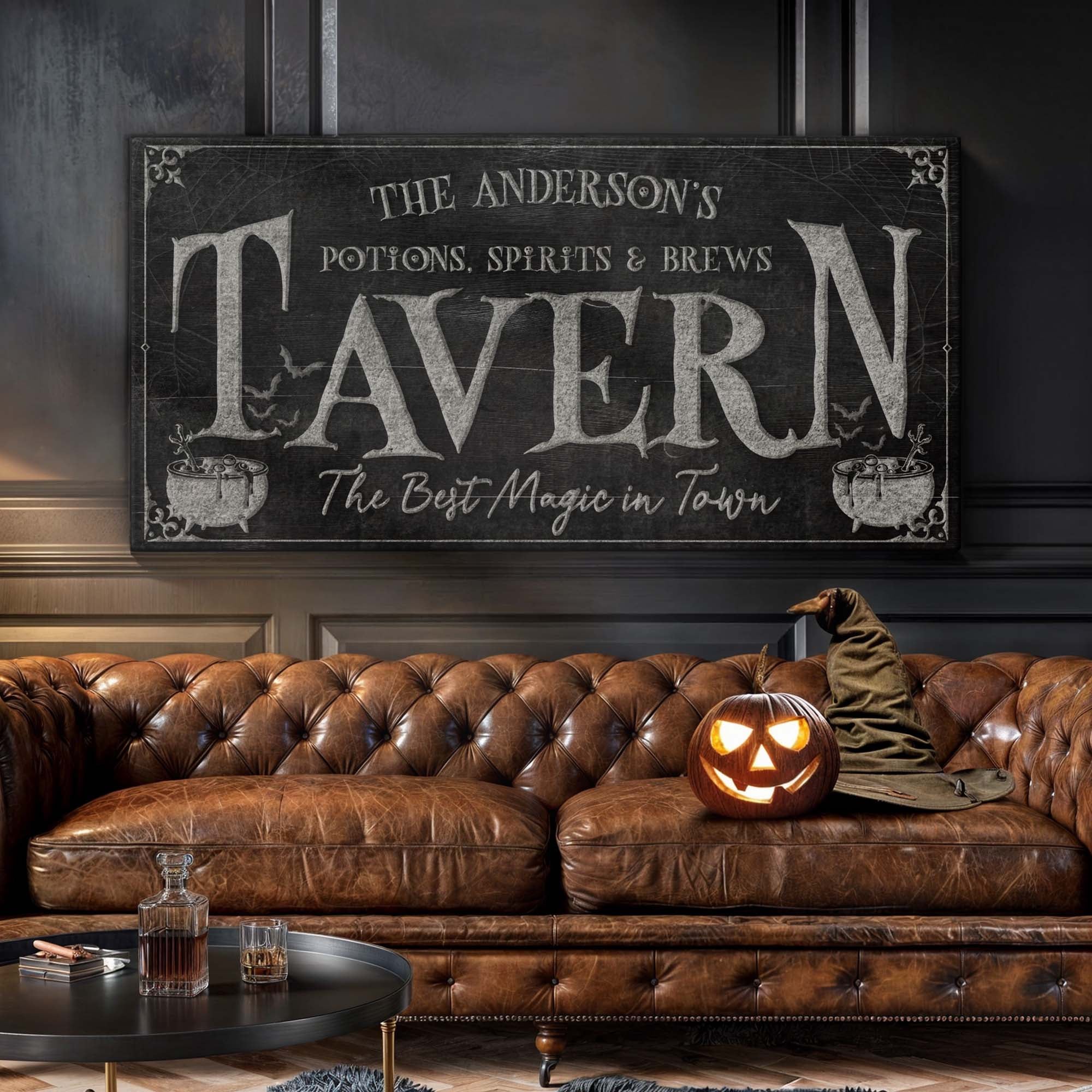 Potions, Spirits & Brews Tavern Halloween Sign on sale at MyriadMart