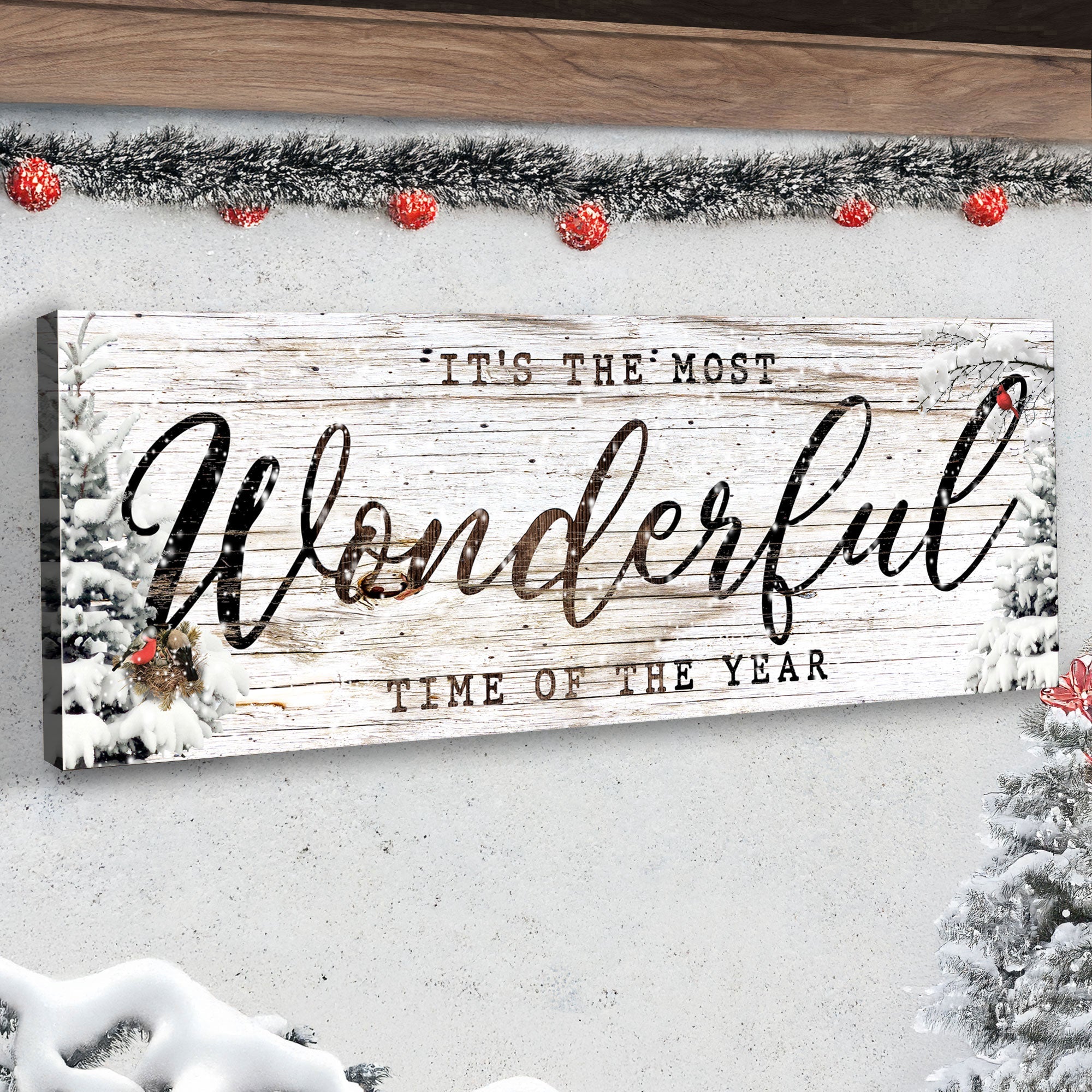 It's the most Wonderful Time of the Year Christmas Sign V on sale at MyriadMart