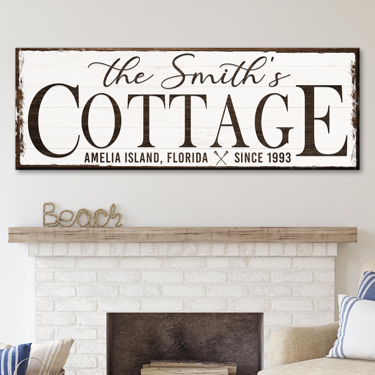 Cottage Beach House Sign II on sale at MyriadMart