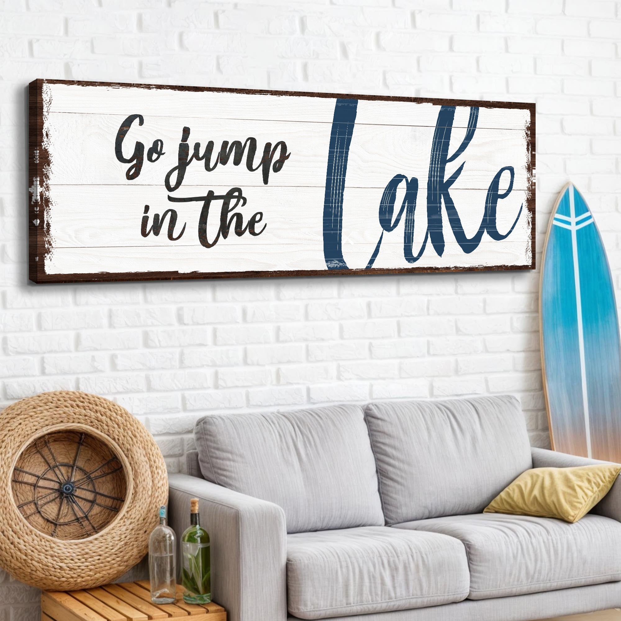 Go Jump In The Lake Sign II on sale at MyriadMart