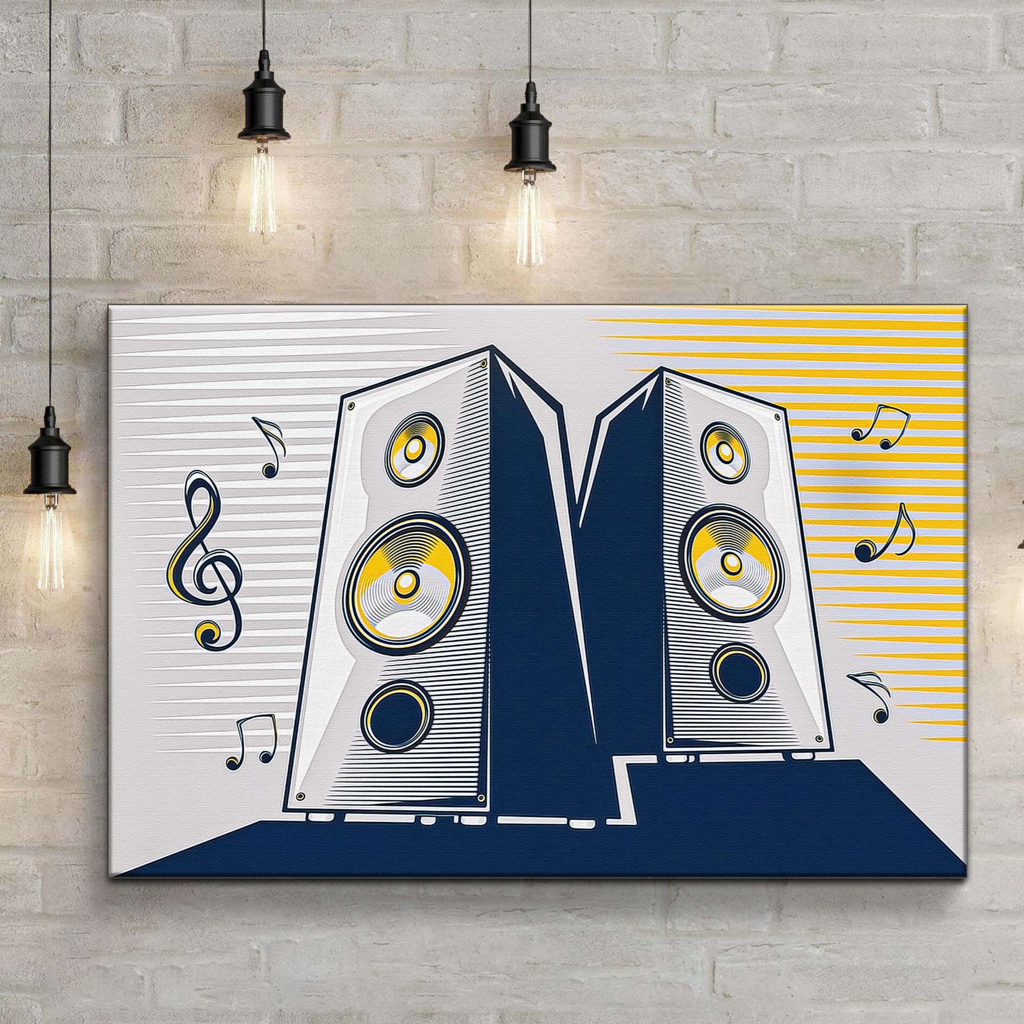 Music Equipment Speakers Pop Art Canvas Wall Art on sale at MyriadMart