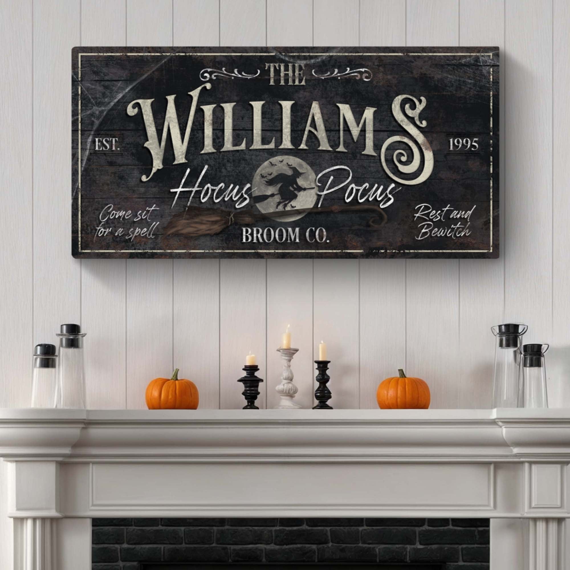 Personalized Hocus Pocus Halloween Sign II on sale at MyriadMart
