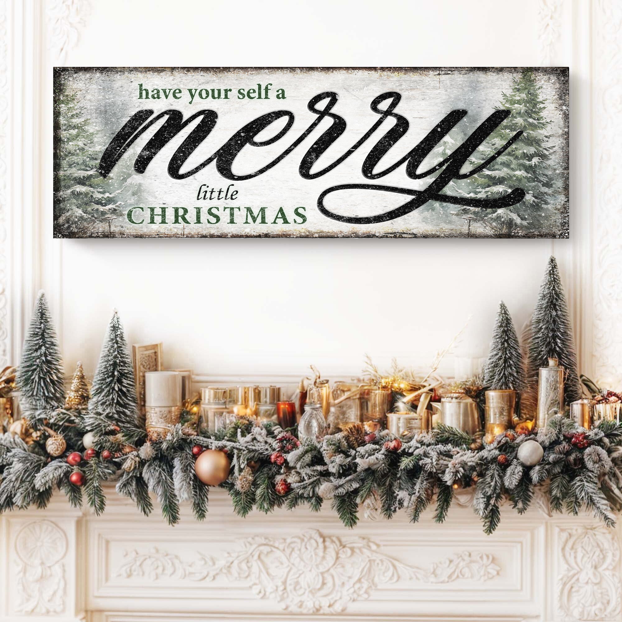 Have Yourself a Merry Little Christmas Sign VII on sale at MyriadMart