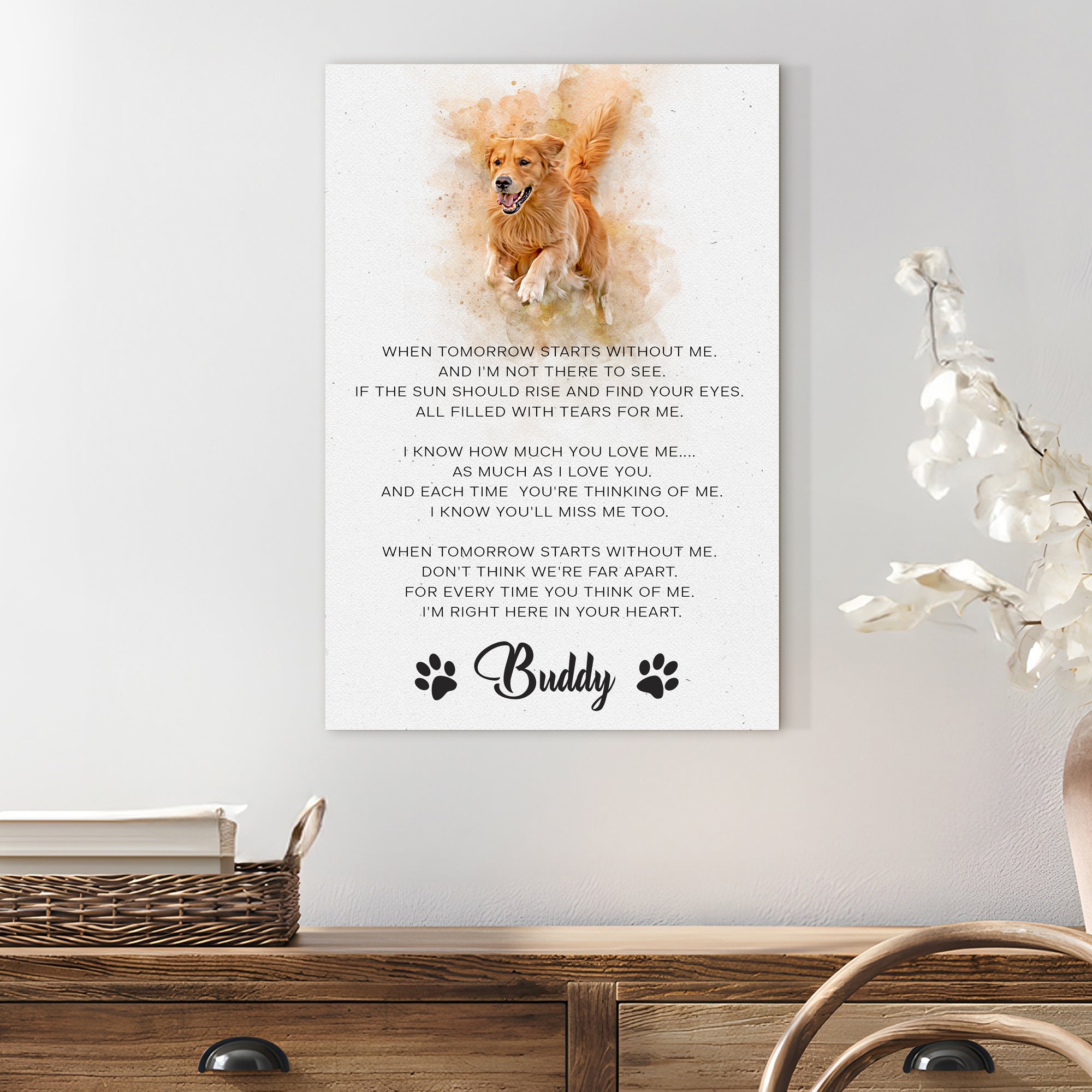 Pet Memorial Sign I'm Right Here In Your Heart on sale at MyriadMart