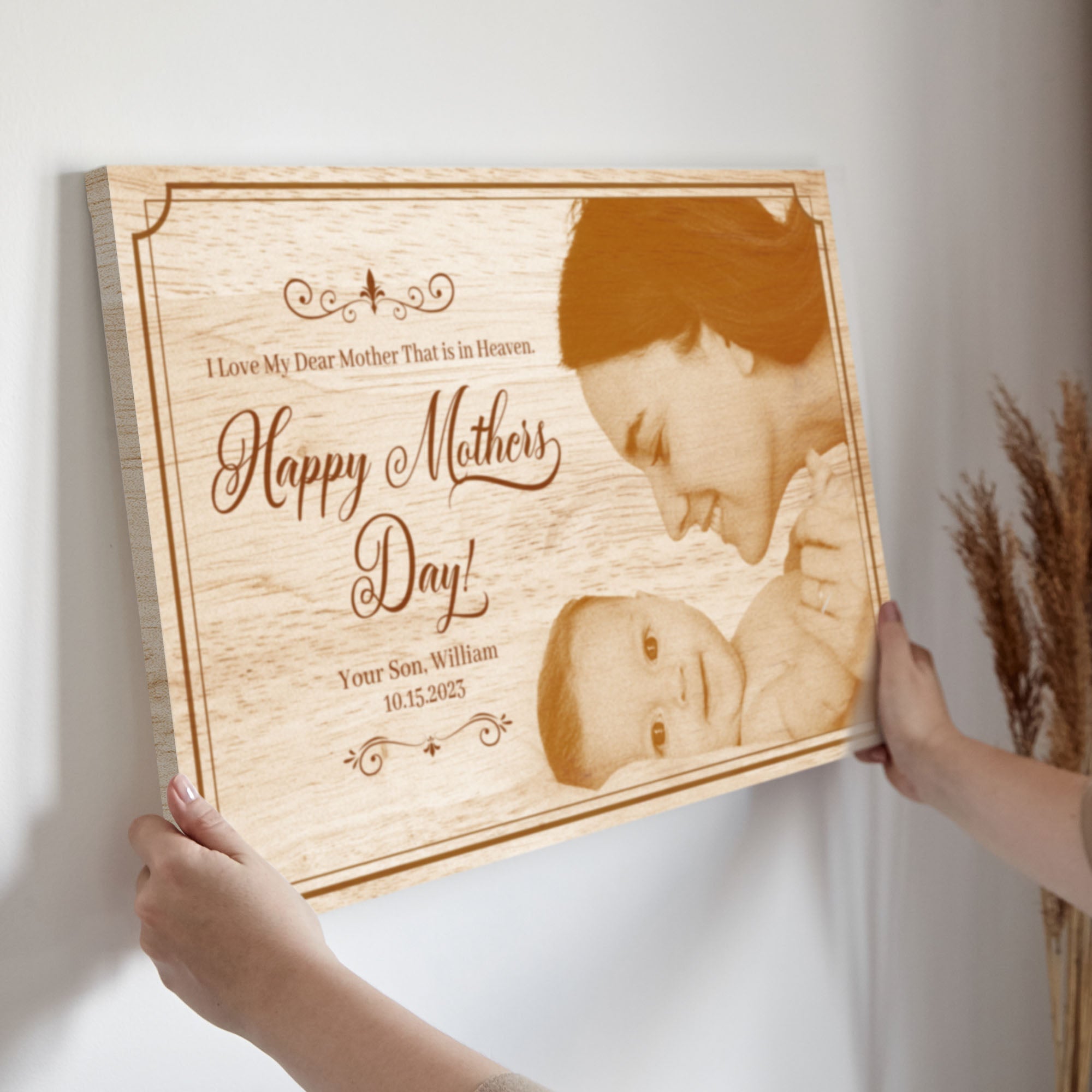Mother's Day Sign Dear Mother In Heaven on sale at MyriadMart