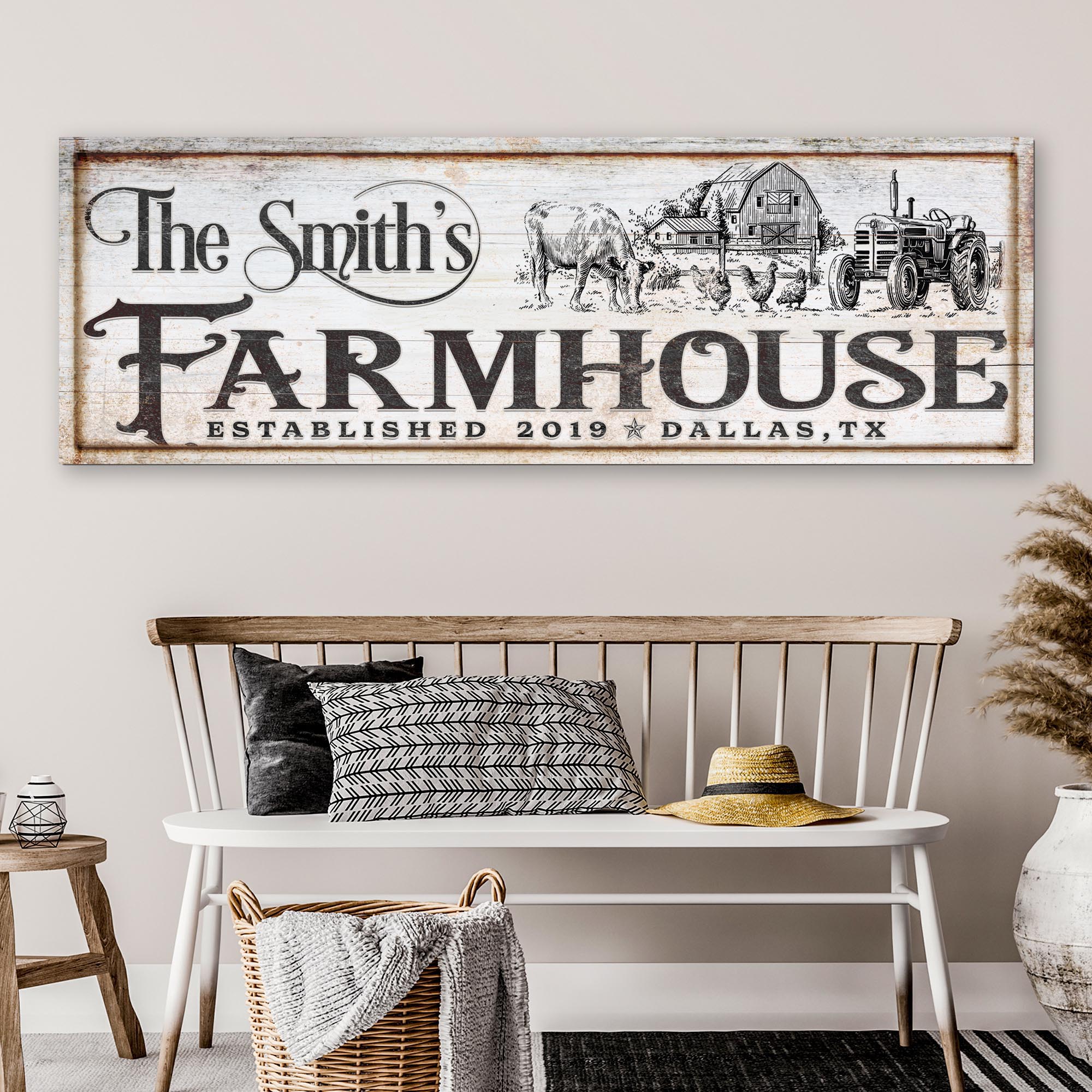 Vintage Rust Farmhouse Sign II on sale at MyriadMart