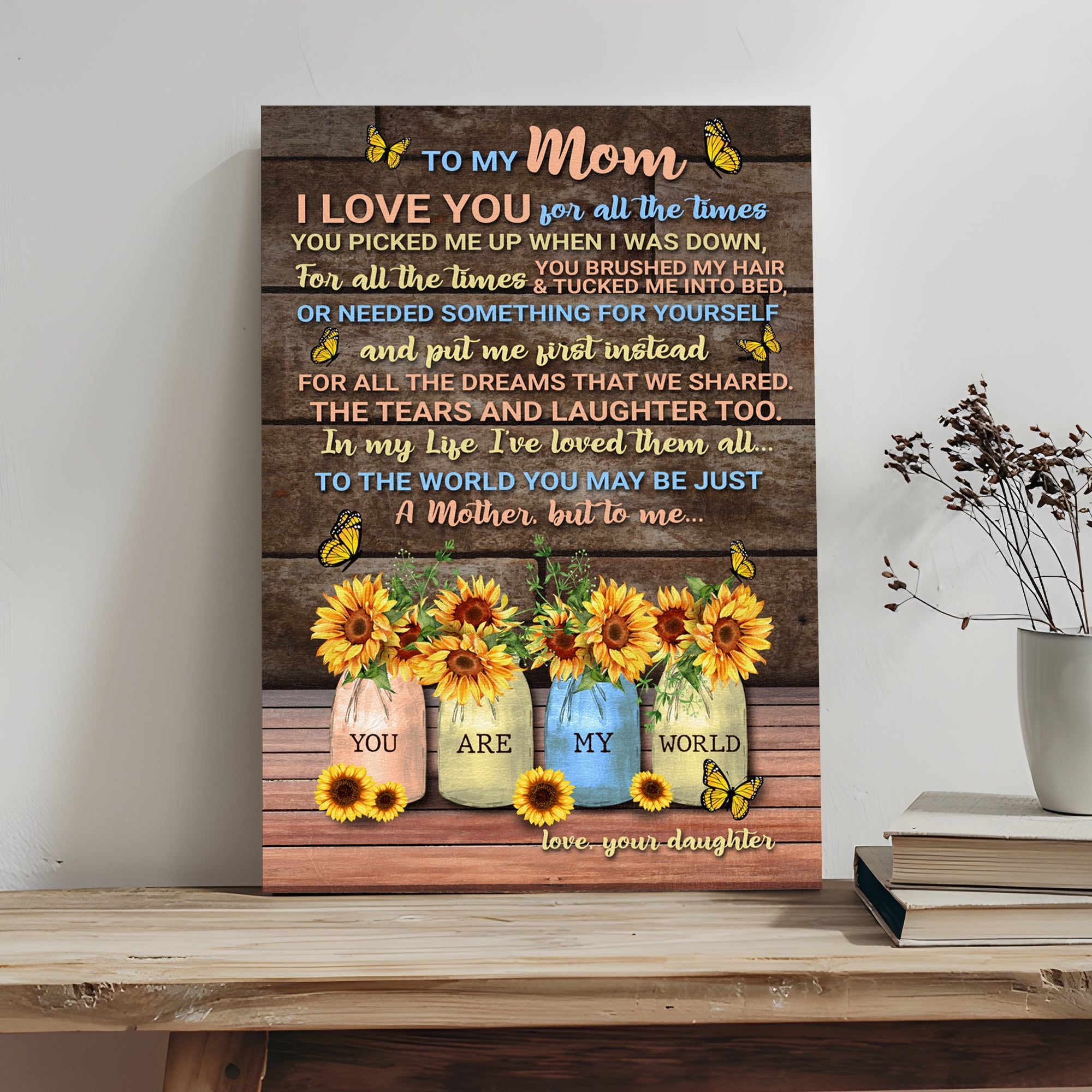 Mother's Day Sign To Me You Are My World on sale at MyriadMart