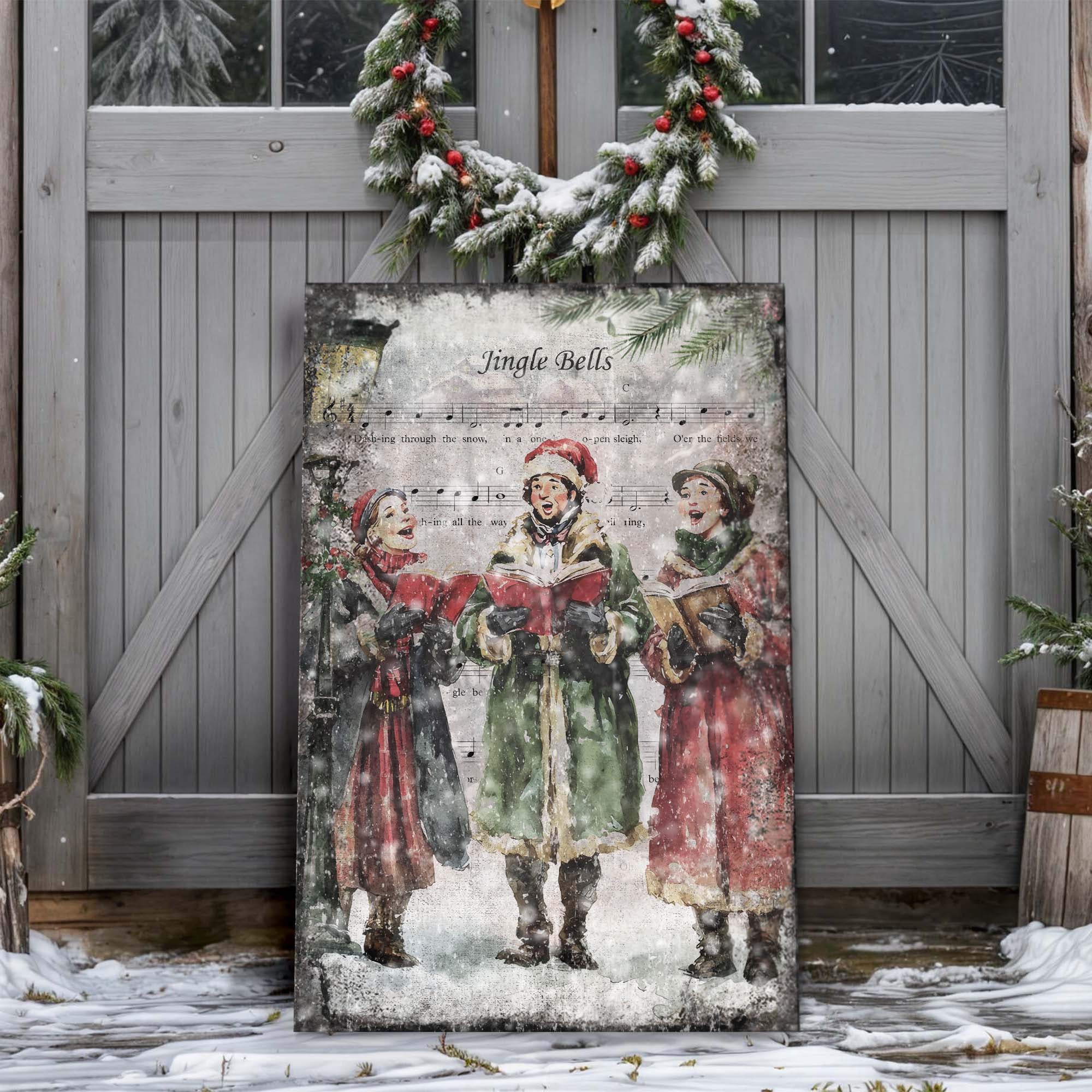 Vintage Christmas Carolers Wall Art II on sale at MyriadMart