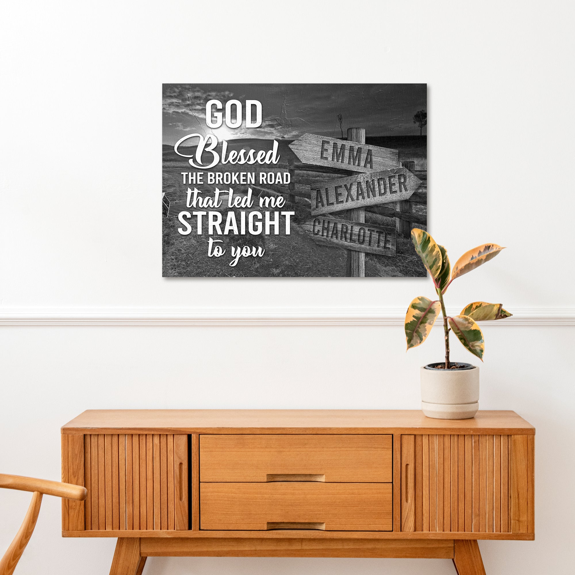 That Led Me To You Family Names Sign on sale at MyriadMart