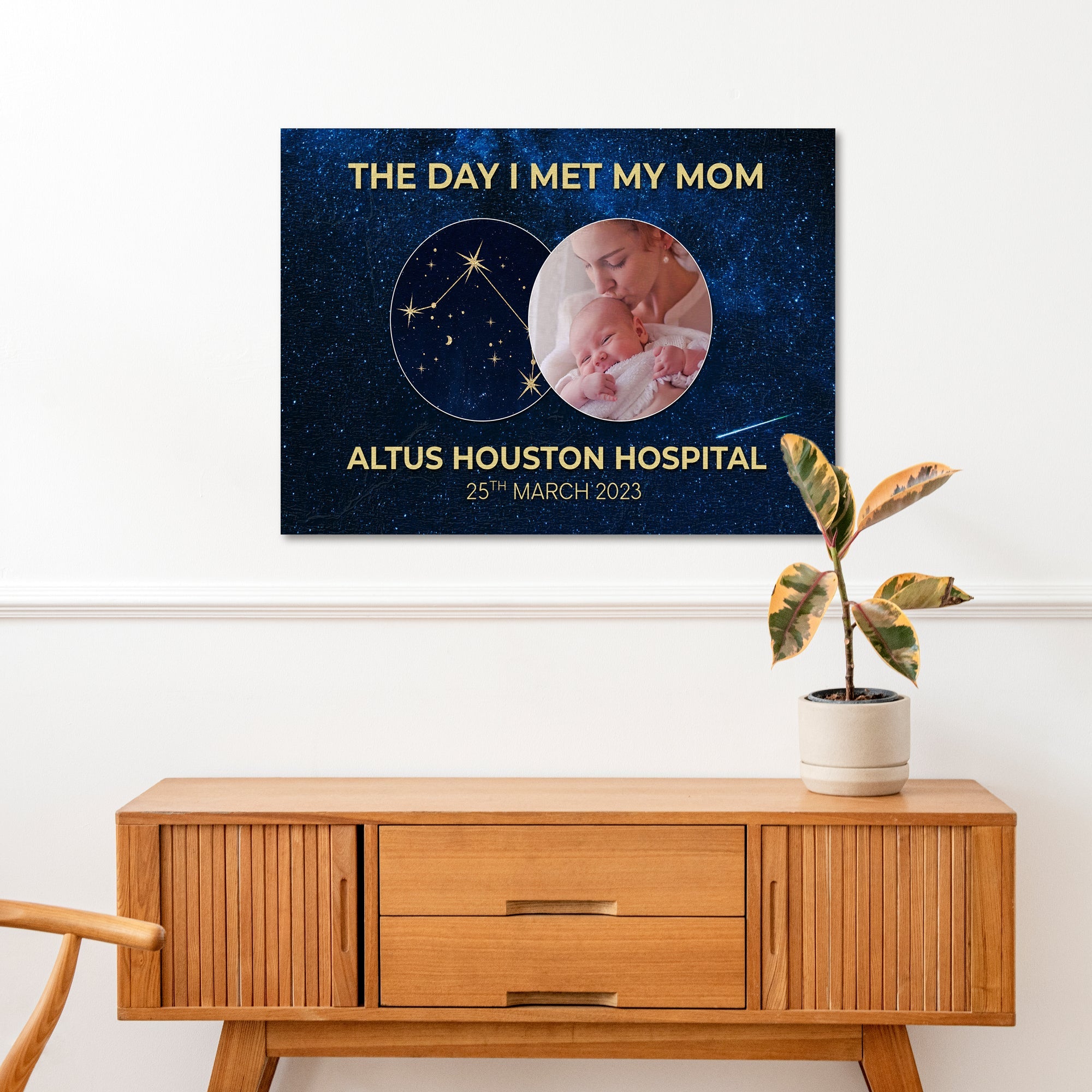 Mother's Day Sign The Day I Met My Mom on sale at MyriadMart