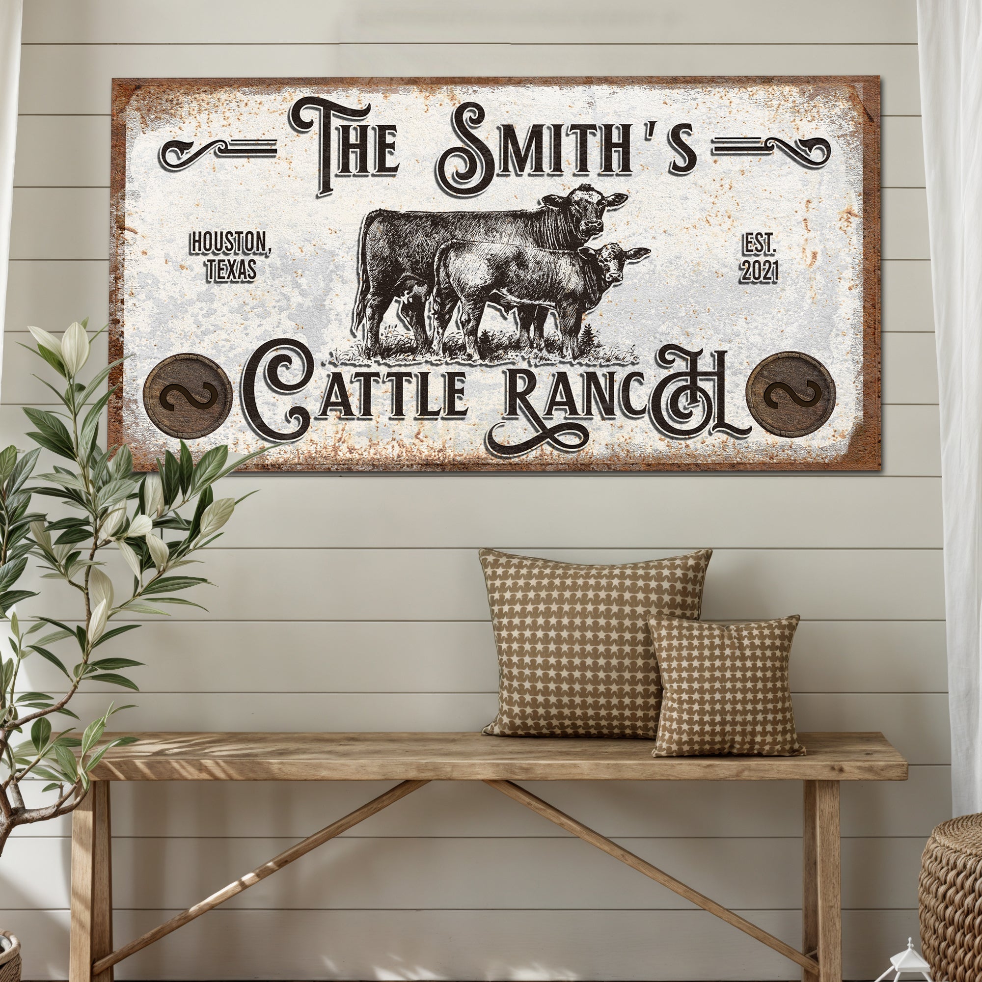 Branded Cattle Ranch Sign IV on sale at MyriadMart