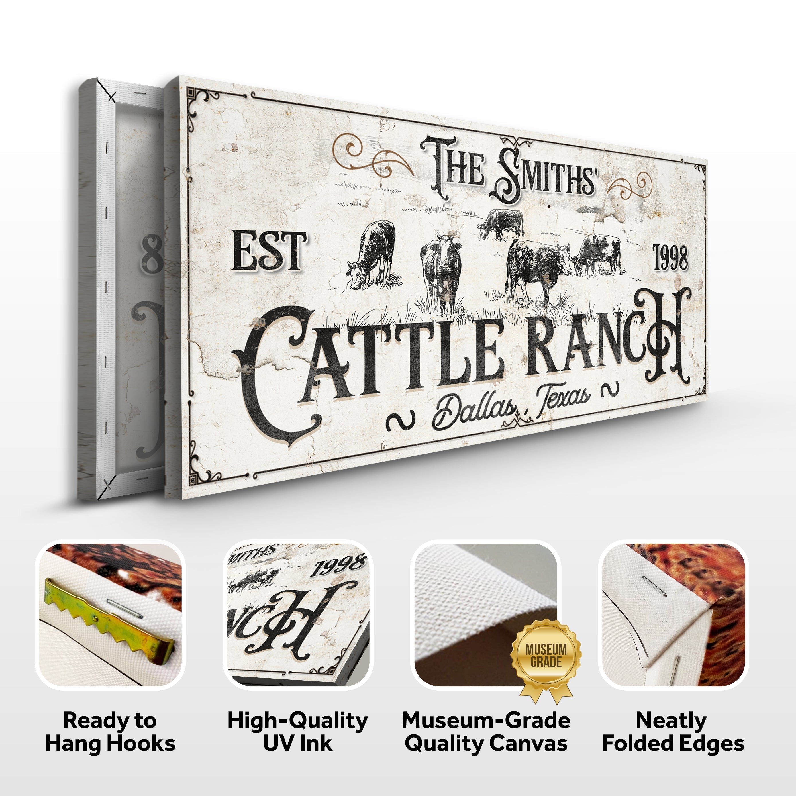 Branded Cattle Ranch Sign III on sale at MyriadMart