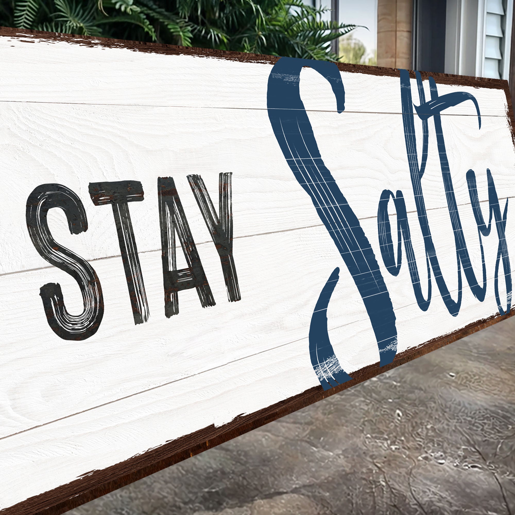 Stay Salty Coastal Sign III on sale at MyriadMart