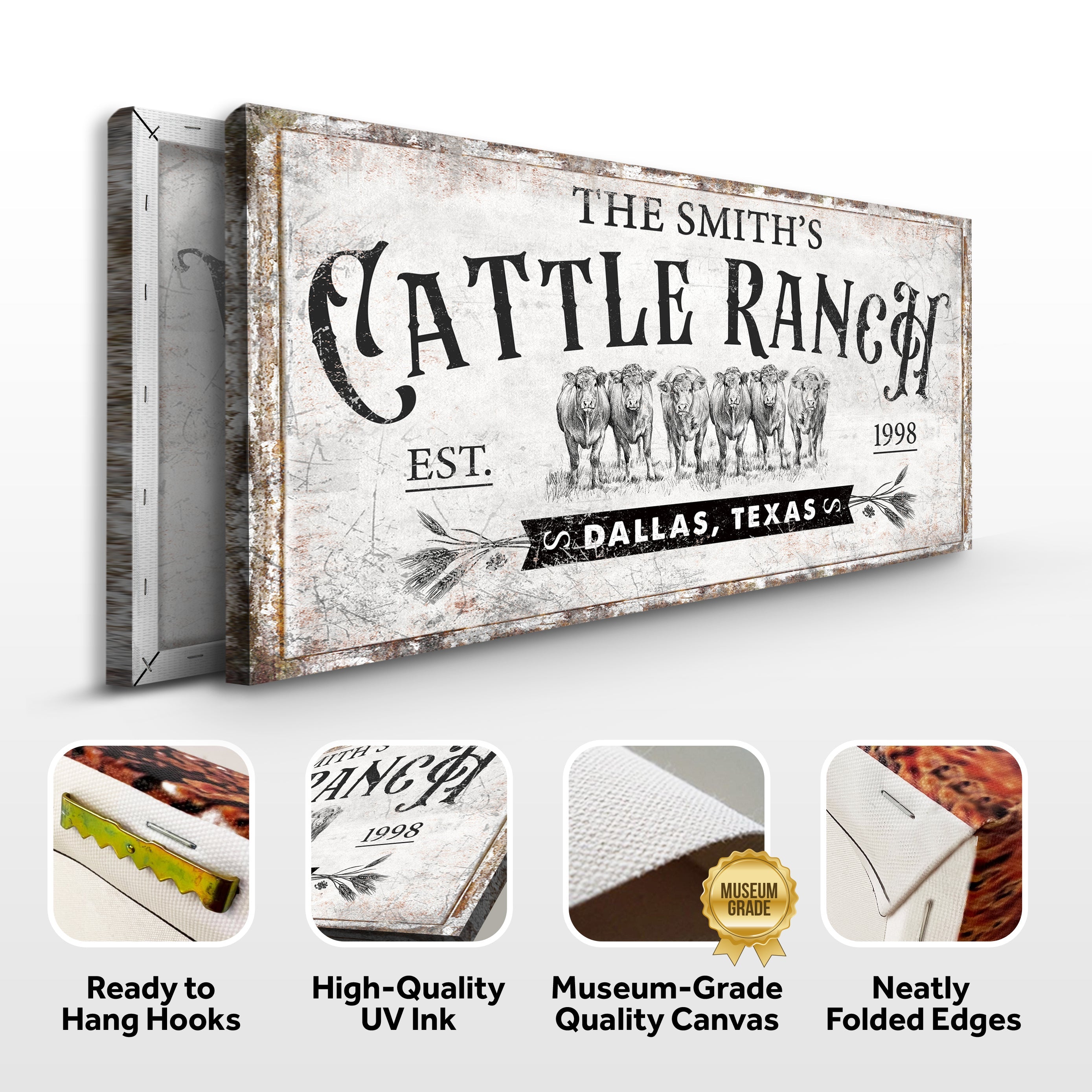 Branded Cattle Ranch Sign VI on sale at MyriadMart