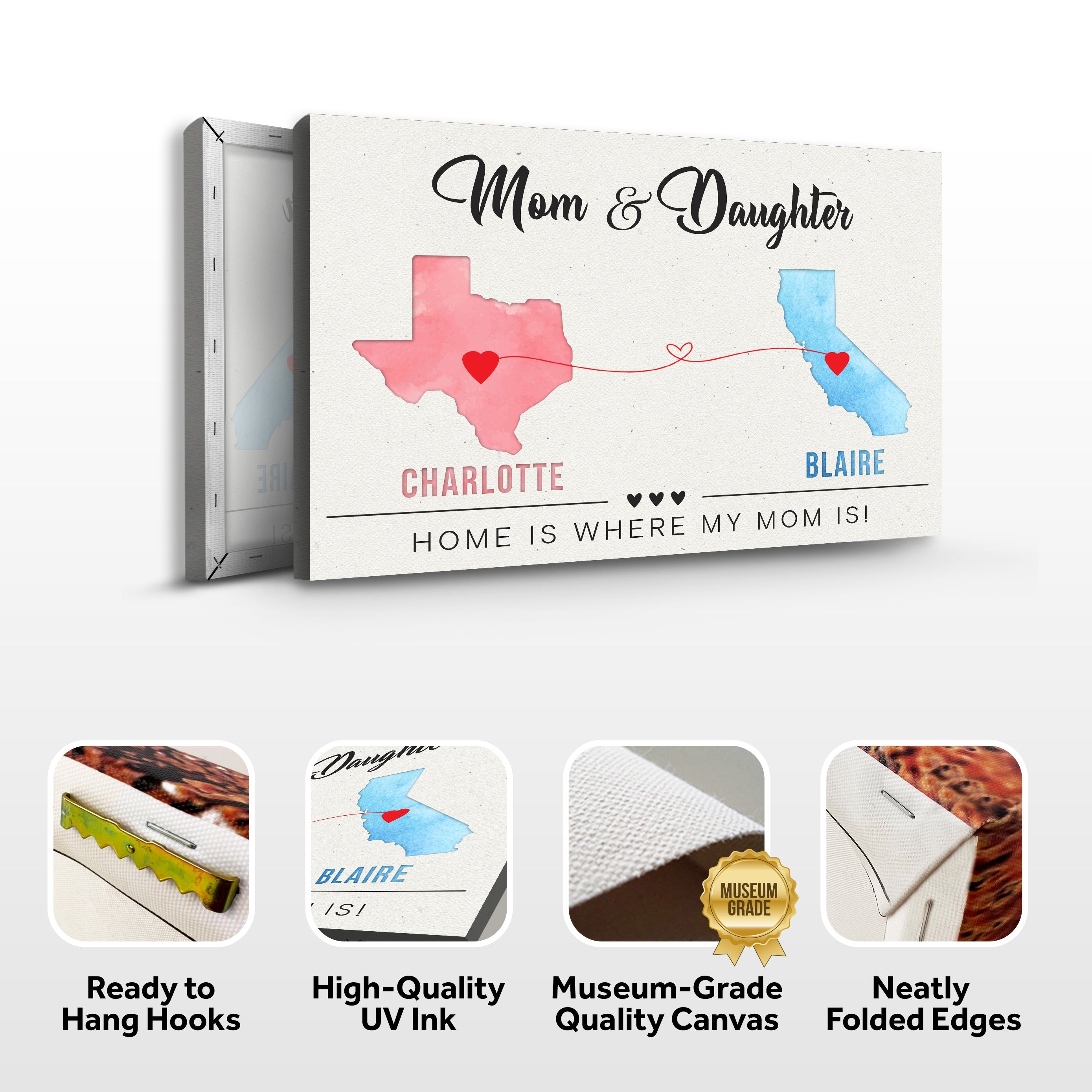 Mother's Day Sign Home Is Where My Heart Is on sale at MyriadMart