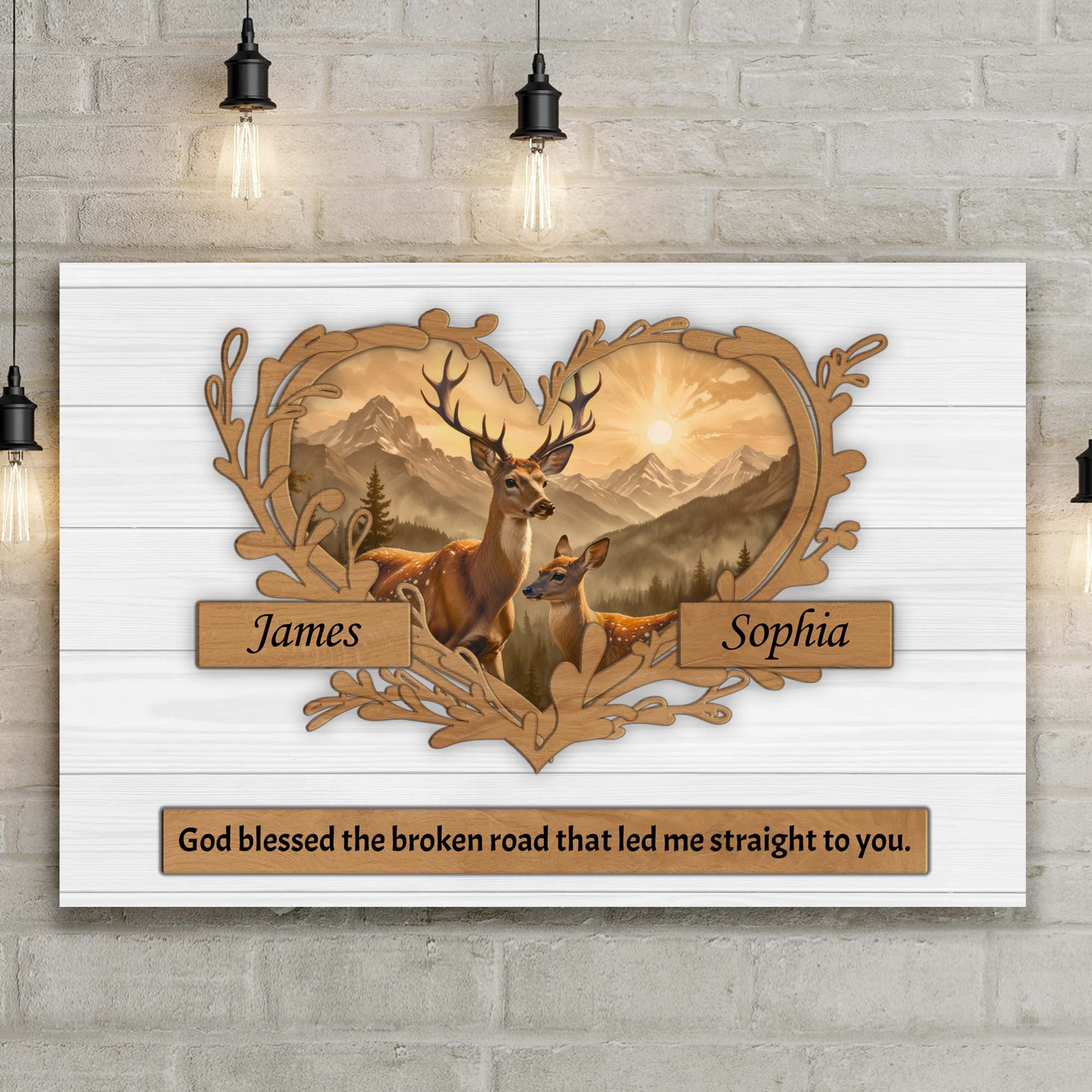 Couple Deer Sign III on sale at MyriadMart