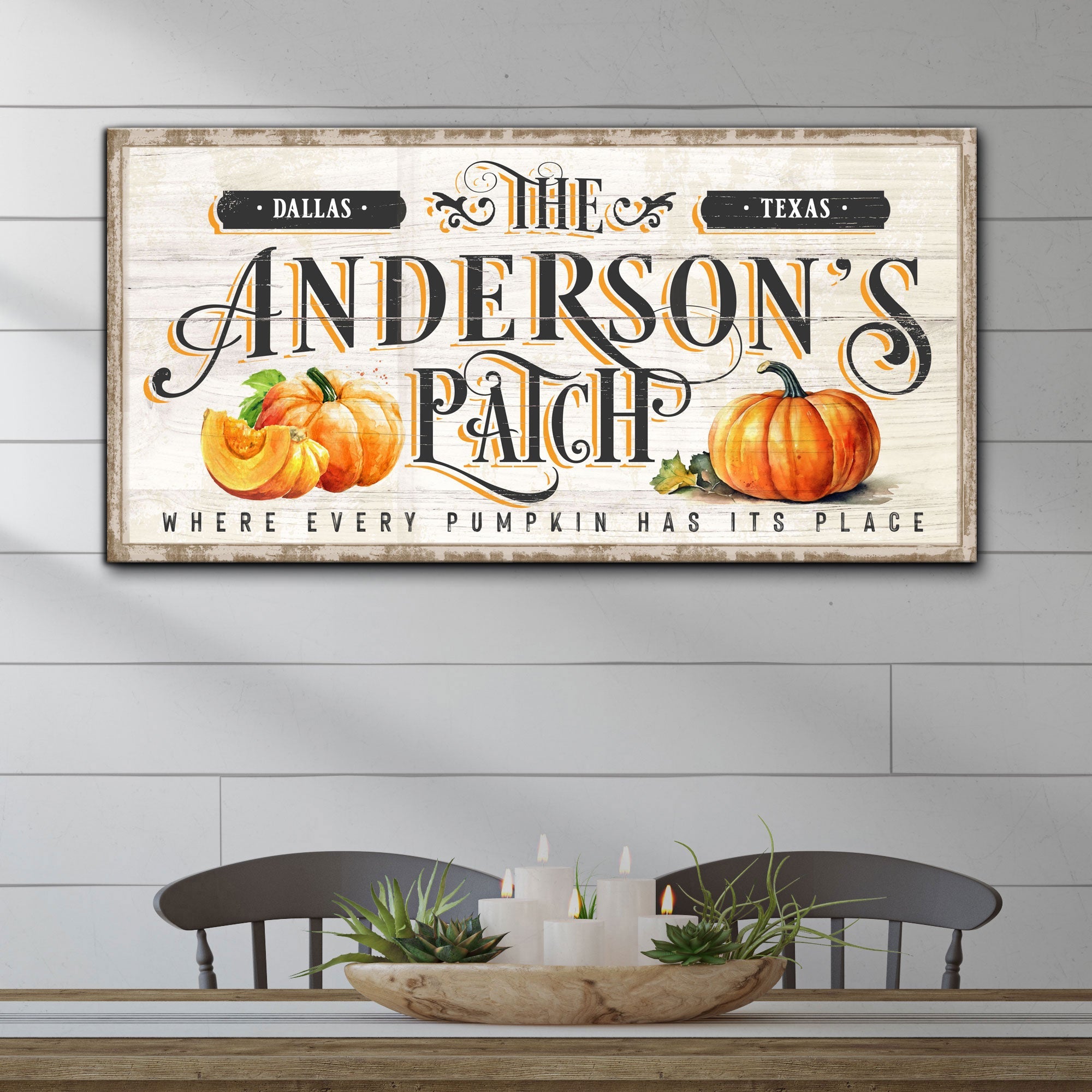 Personalized Pumpkin Patch Sign IV on sale at MyriadMart