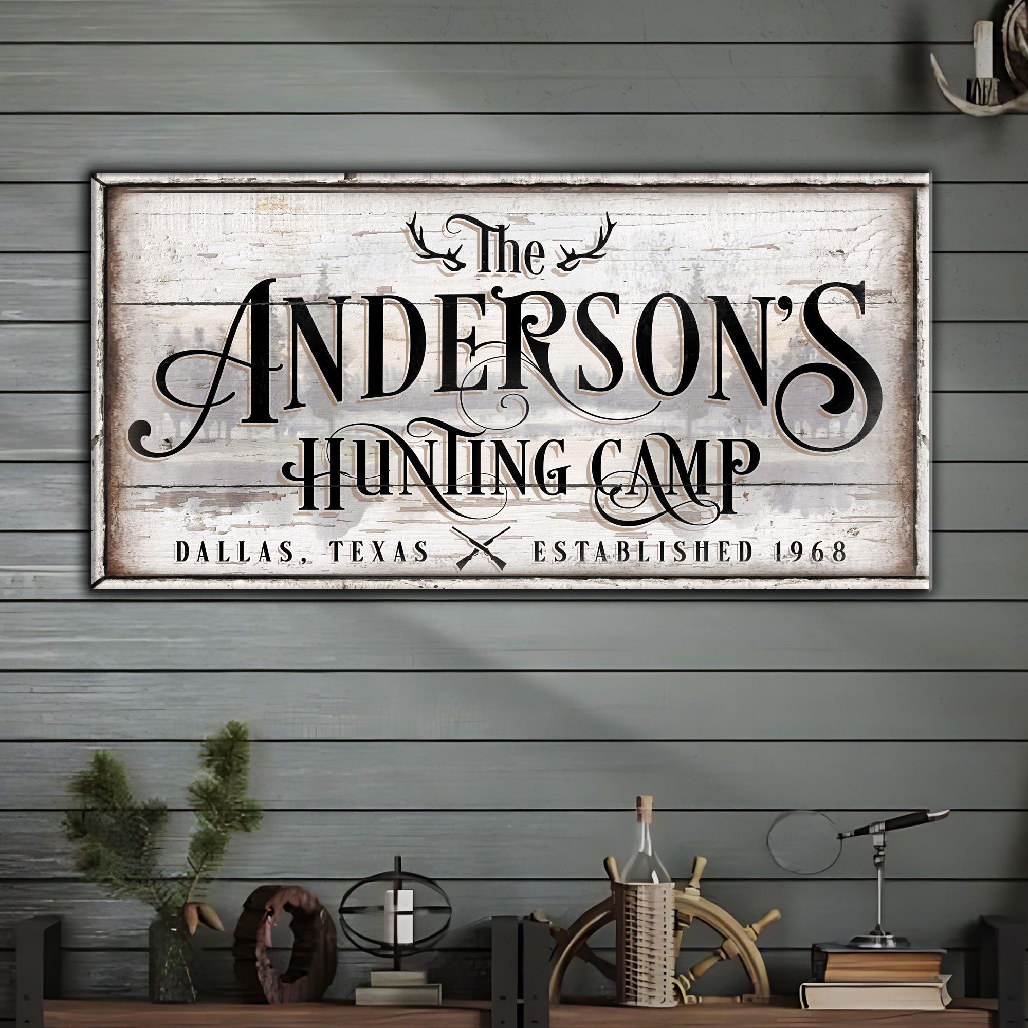 Family Hunting Camp Sign II on sale at MyriadMart