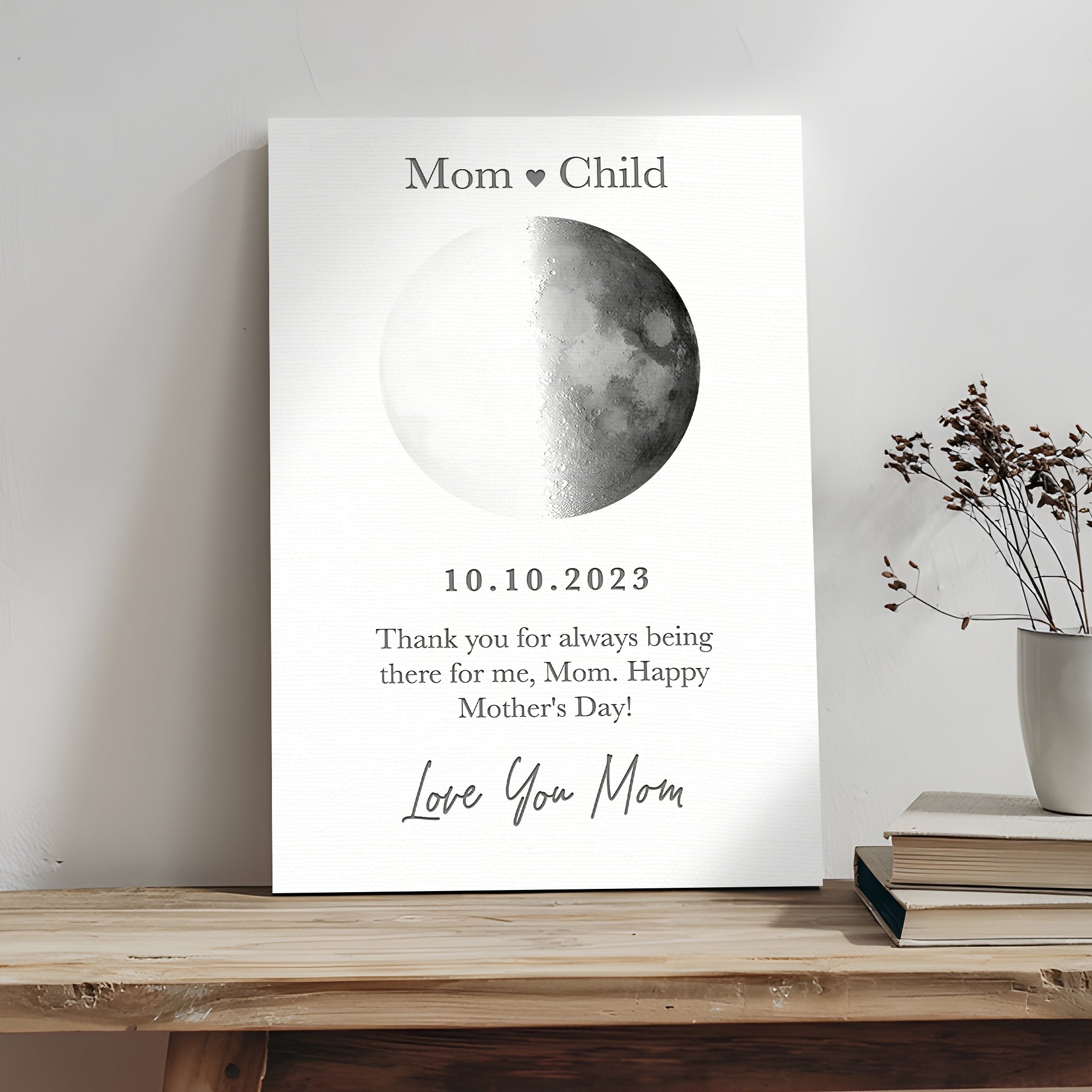 Mother's Day Sign Moon Phase on sale at MyriadMart