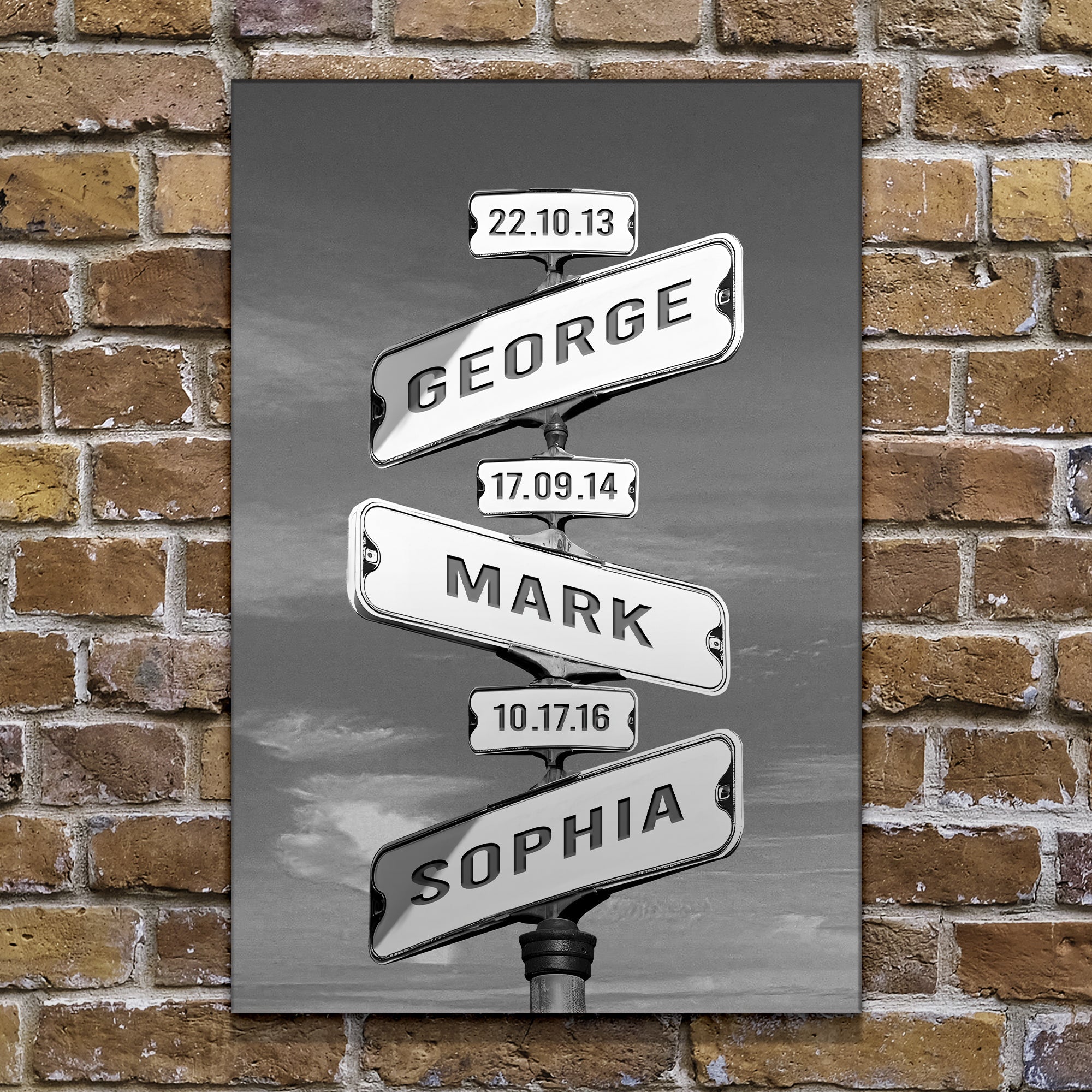 Family Names Road Sign on sale at MyriadMart