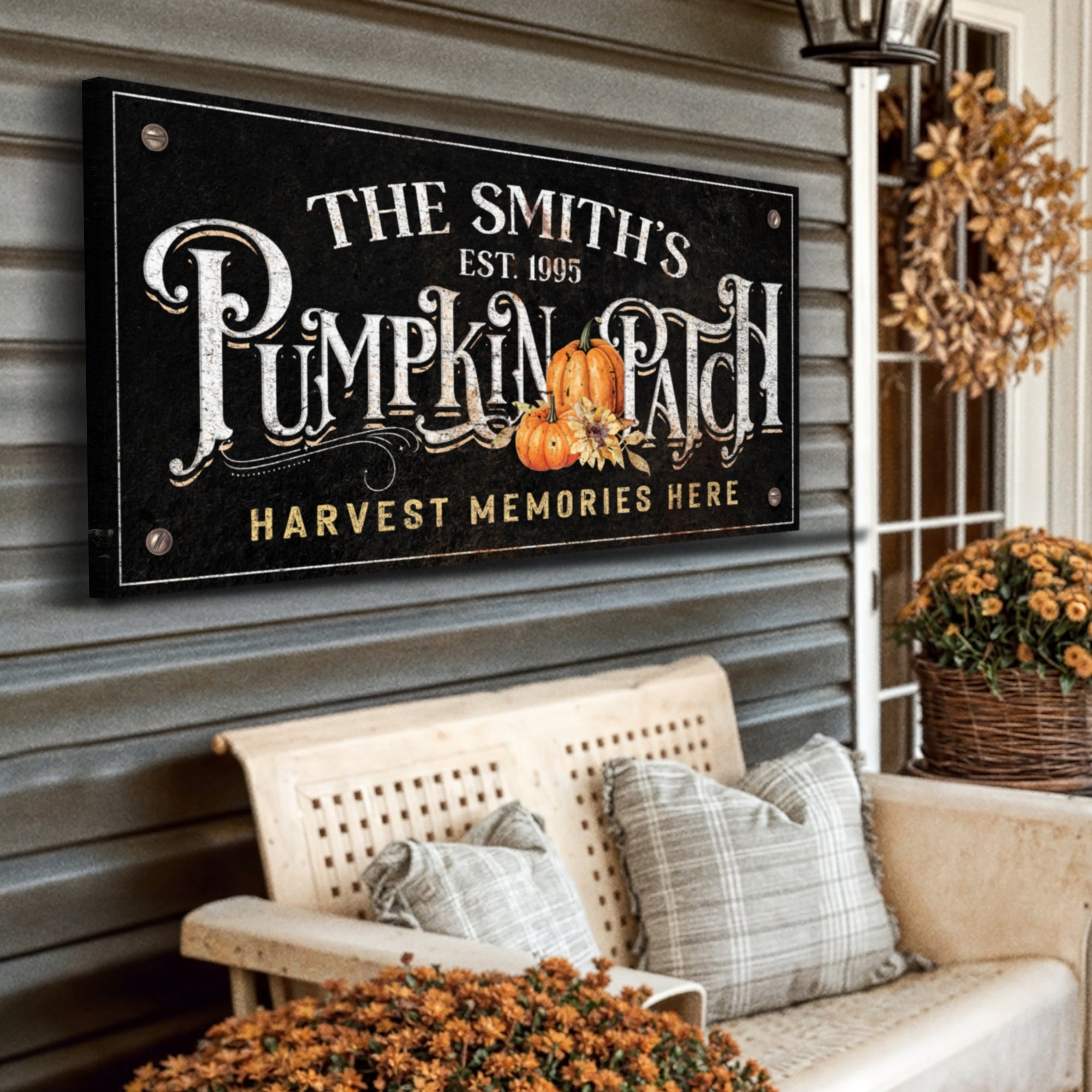 Harvest Memories Here Pumpkin Patch Sign on sale at MyriadMart