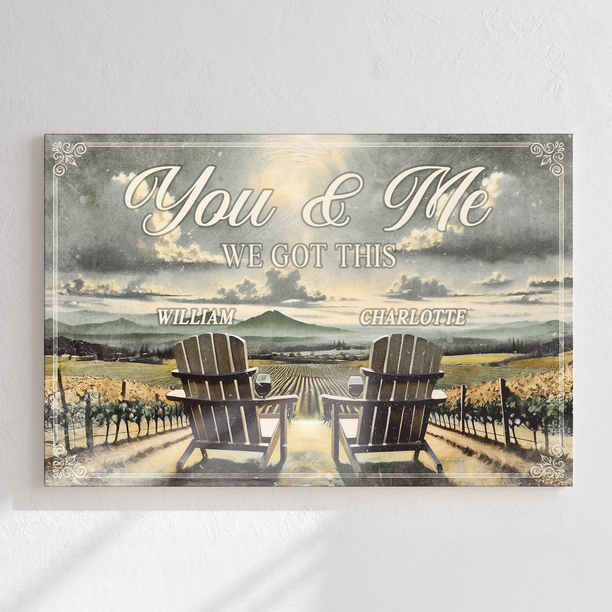 Vineyard Themed We Got This Couple Sign on sale at MyriadMart
