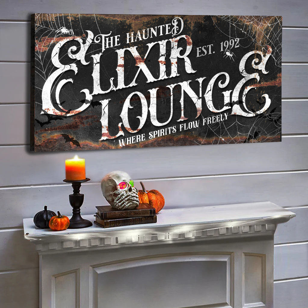 The Haunted Elixir Lounge Halloween Sign III on sale at MyriadMart