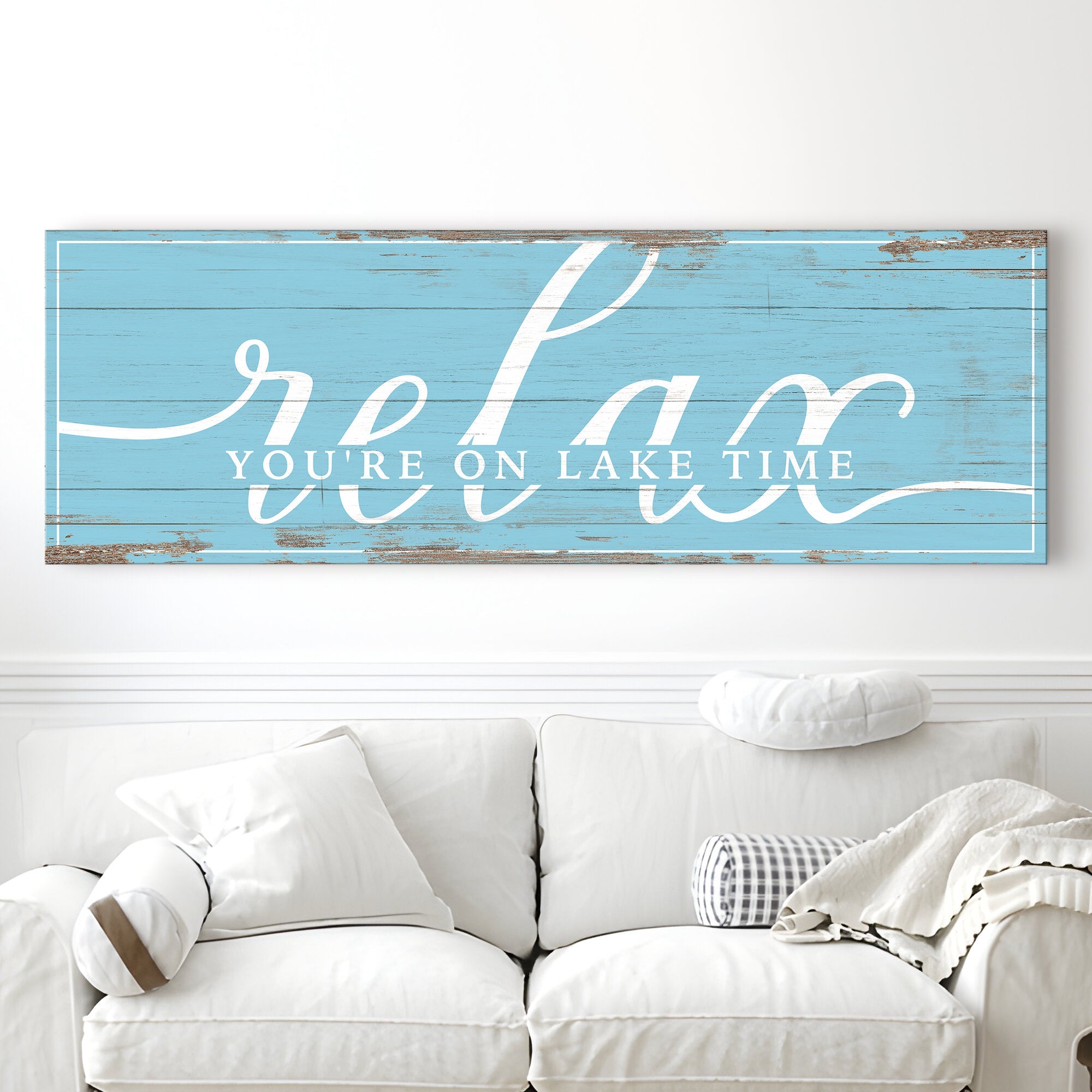 Relax You're on Lake Time Sign III on sale at MyriadMart