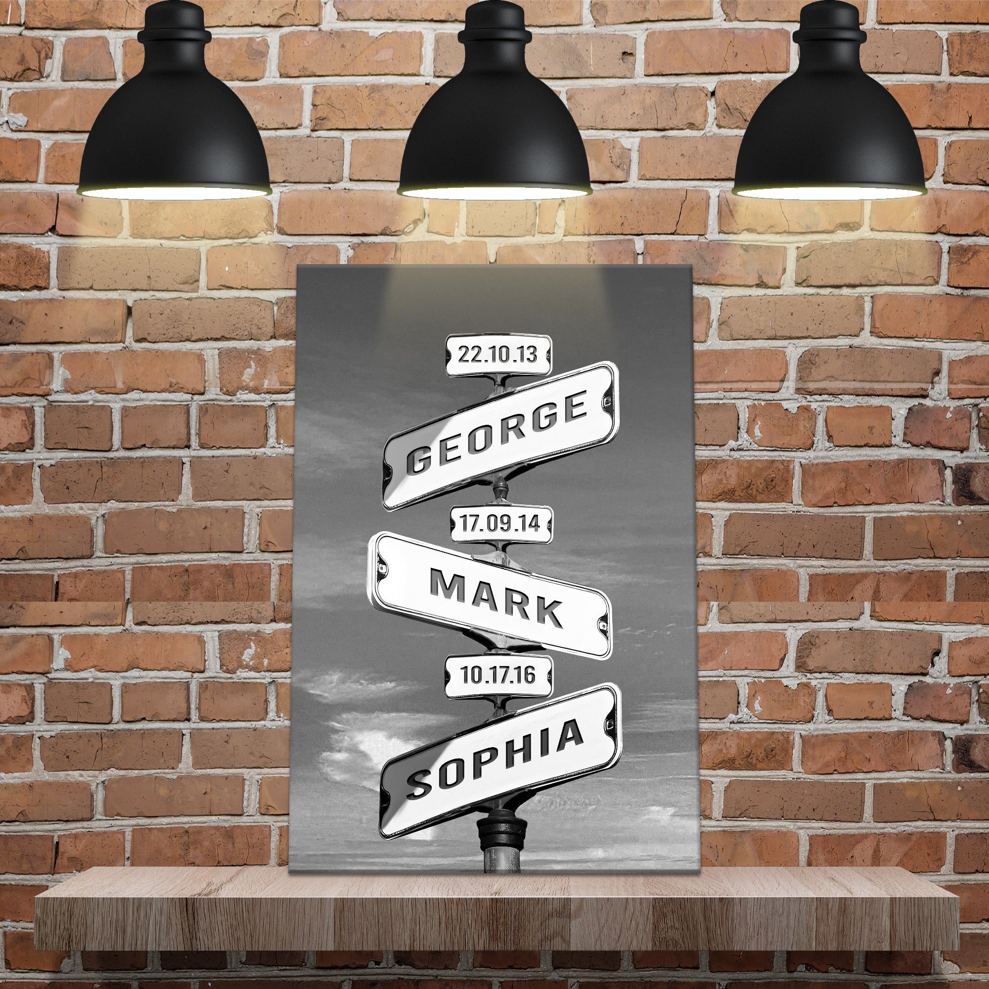 Family Names Road Sign on sale at MyriadMart