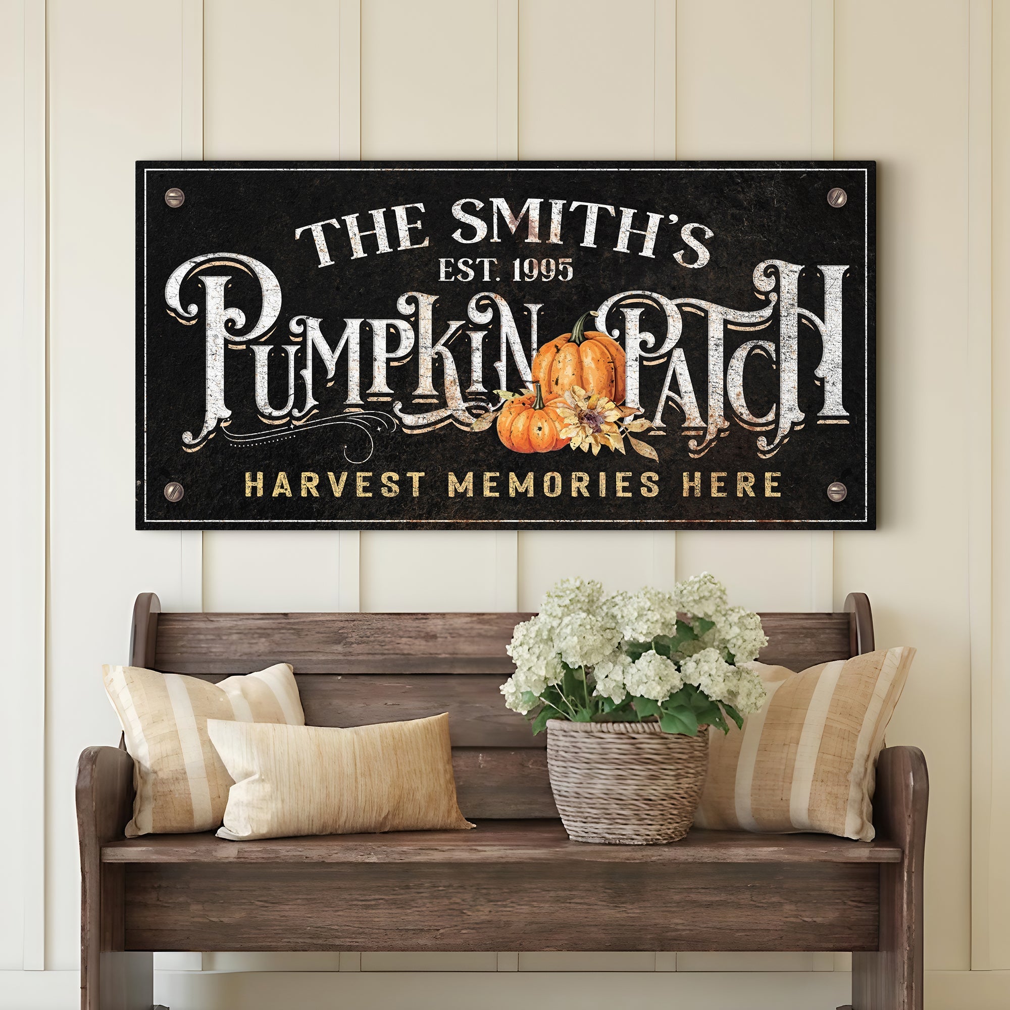 Harvest Memories Here Pumpkin Patch Sign on sale at MyriadMart