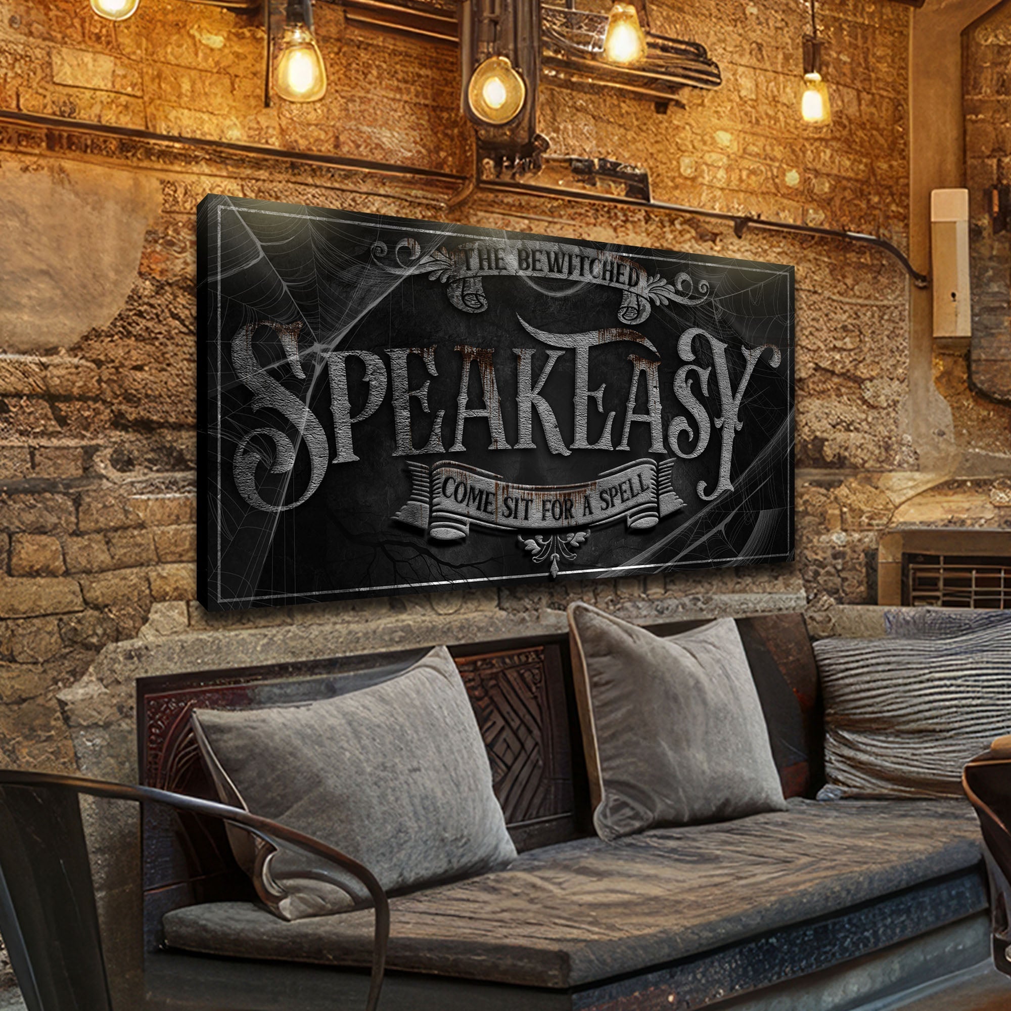 Wicked Witches' Graveyard Bar Halloween Sign III on sale at MyriadMart