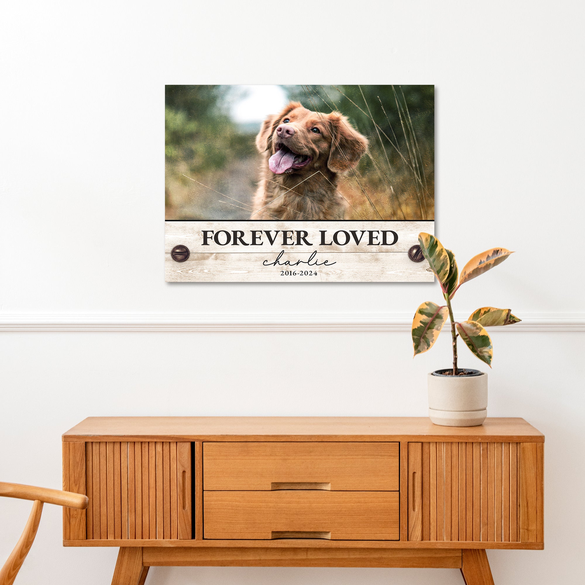 Custom Pet Memorial Sign Forever Loved on sale at MyriadMart
