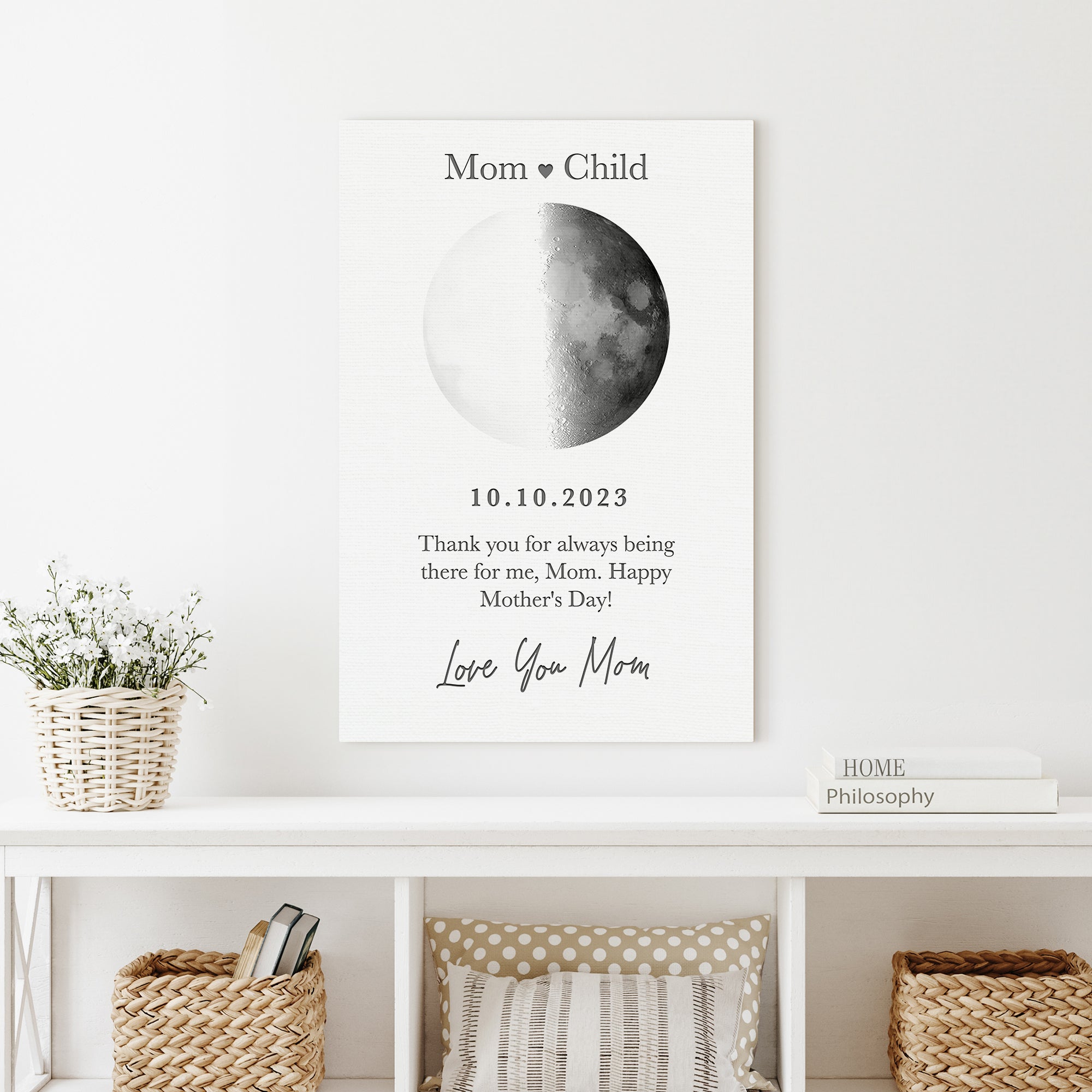 Mother's Day Sign Moon Phase on sale at MyriadMart