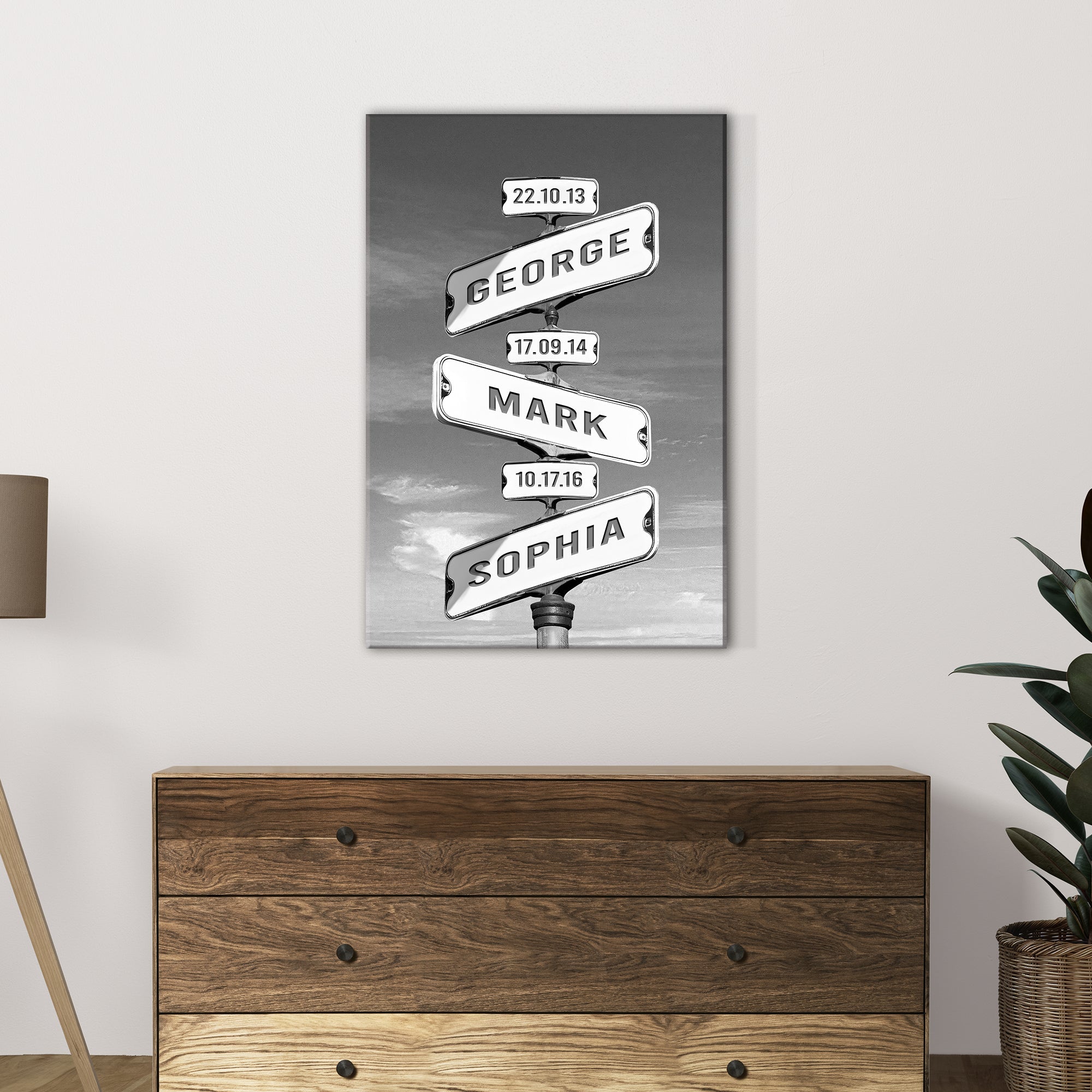 Family Names Road Sign on sale at MyriadMart