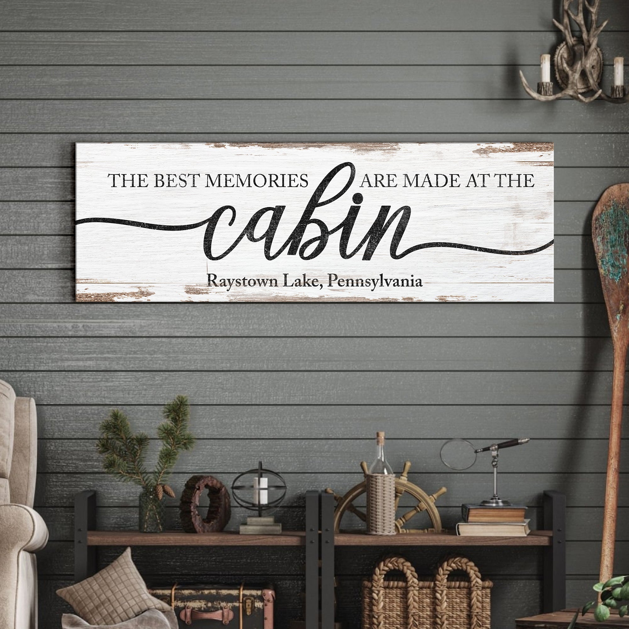 Best Memories Are Made At The Cabin Sign on sale at MyriadMart