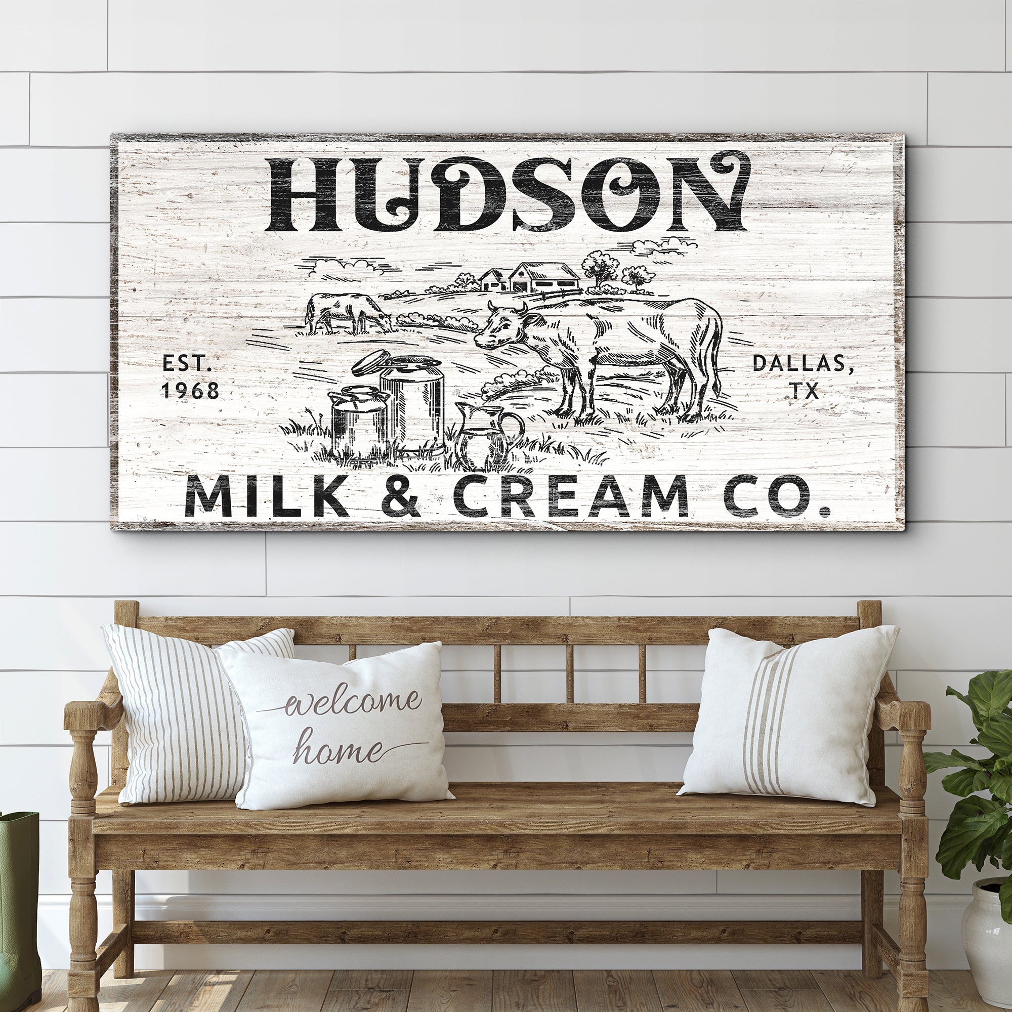 Personalized Milk & Cream Co Sign II on sale at MyriadMart