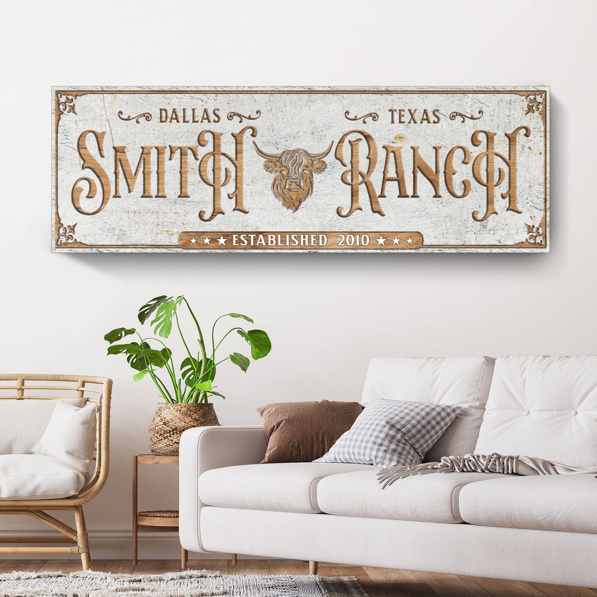 Personalized Cattle Ranch Sign II on sale at MyriadMart