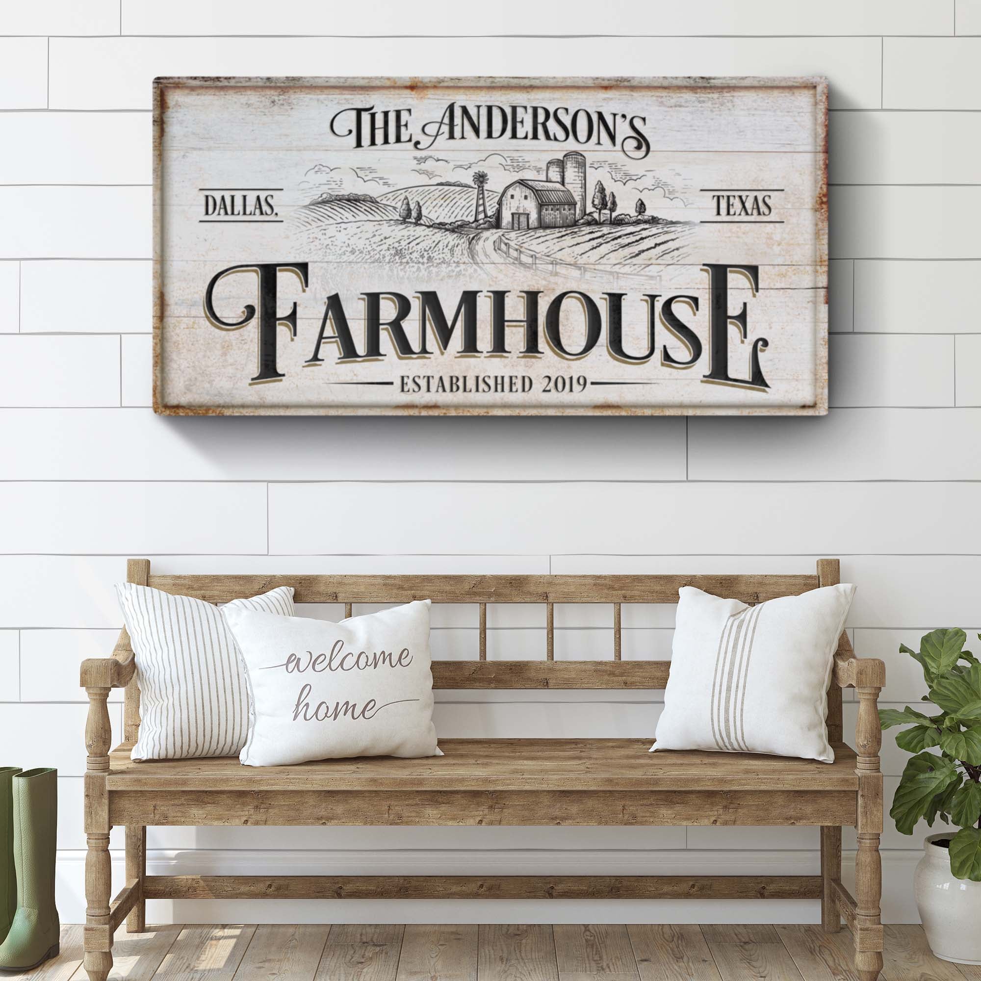Personalized Farmhouse Sign on sale at MyriadMart