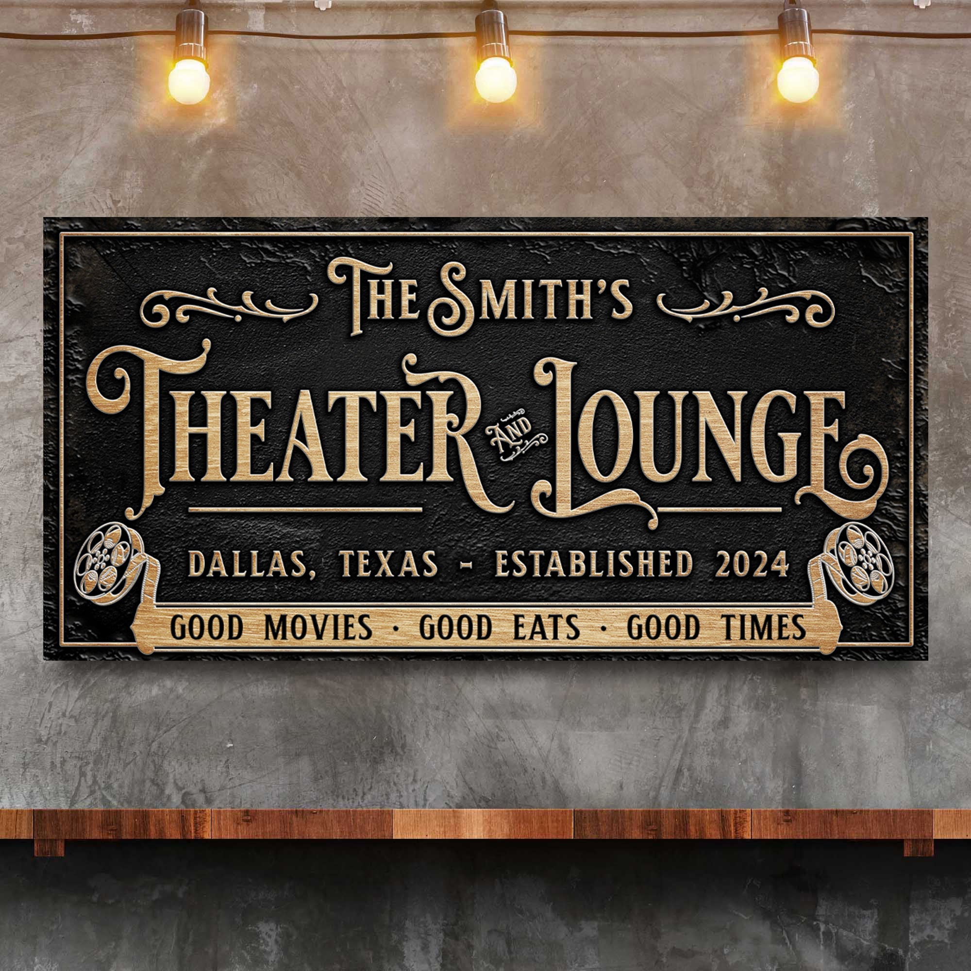 Personalized Theater Sign II on sale at MyriadMart