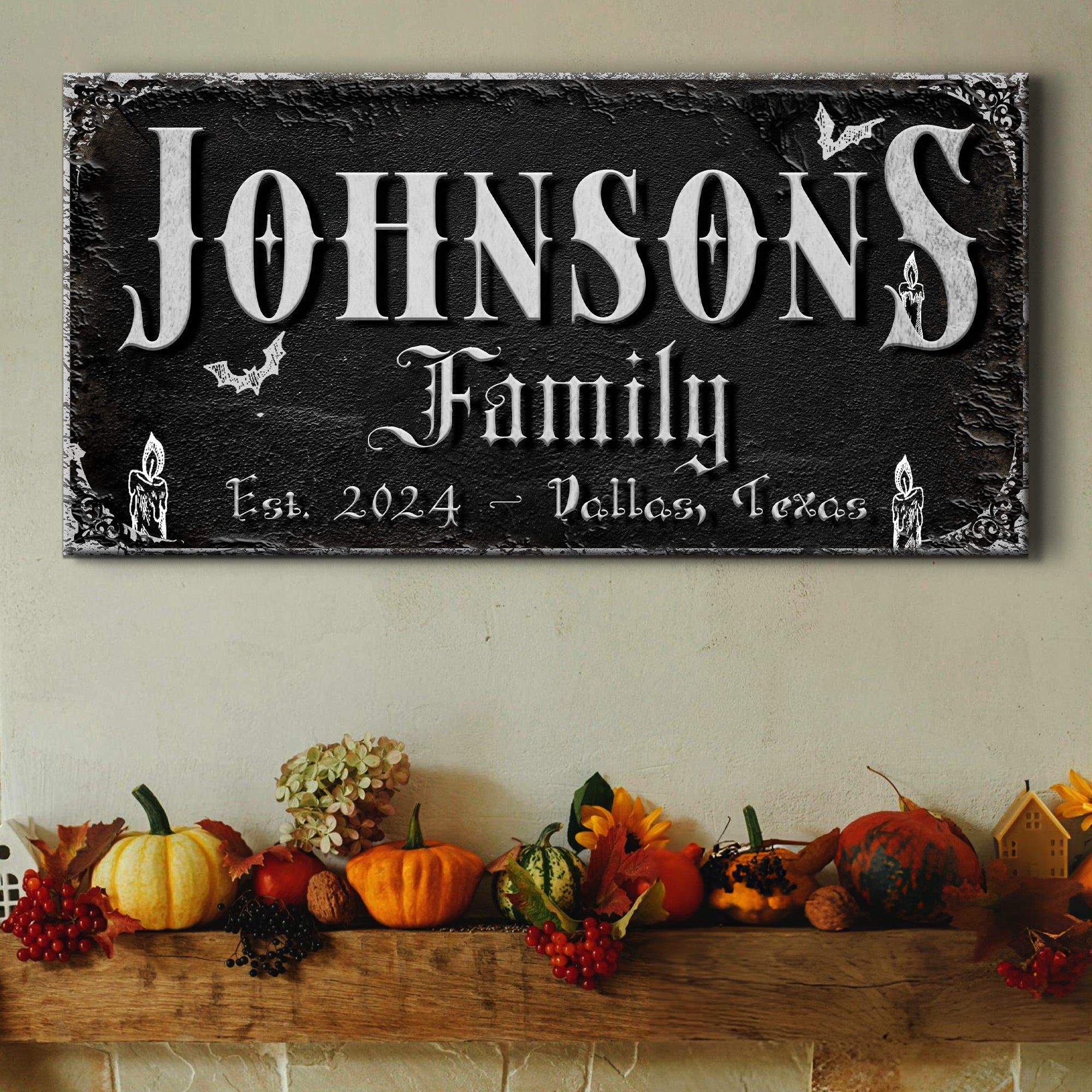 Personalized Gothic Sign V on sale at MyriadMart