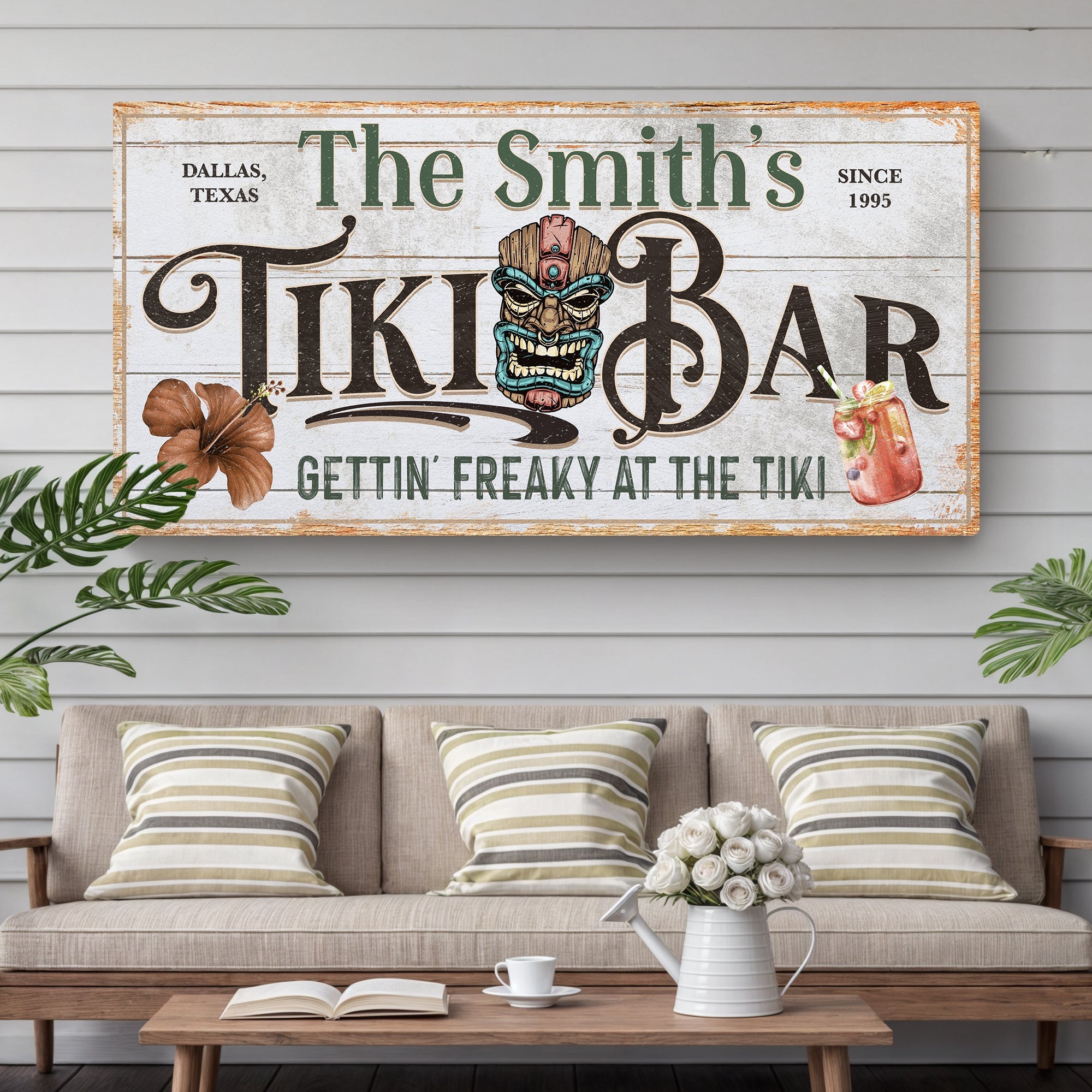 Personalized Tiki Bar Sign on sale at MyriadMart