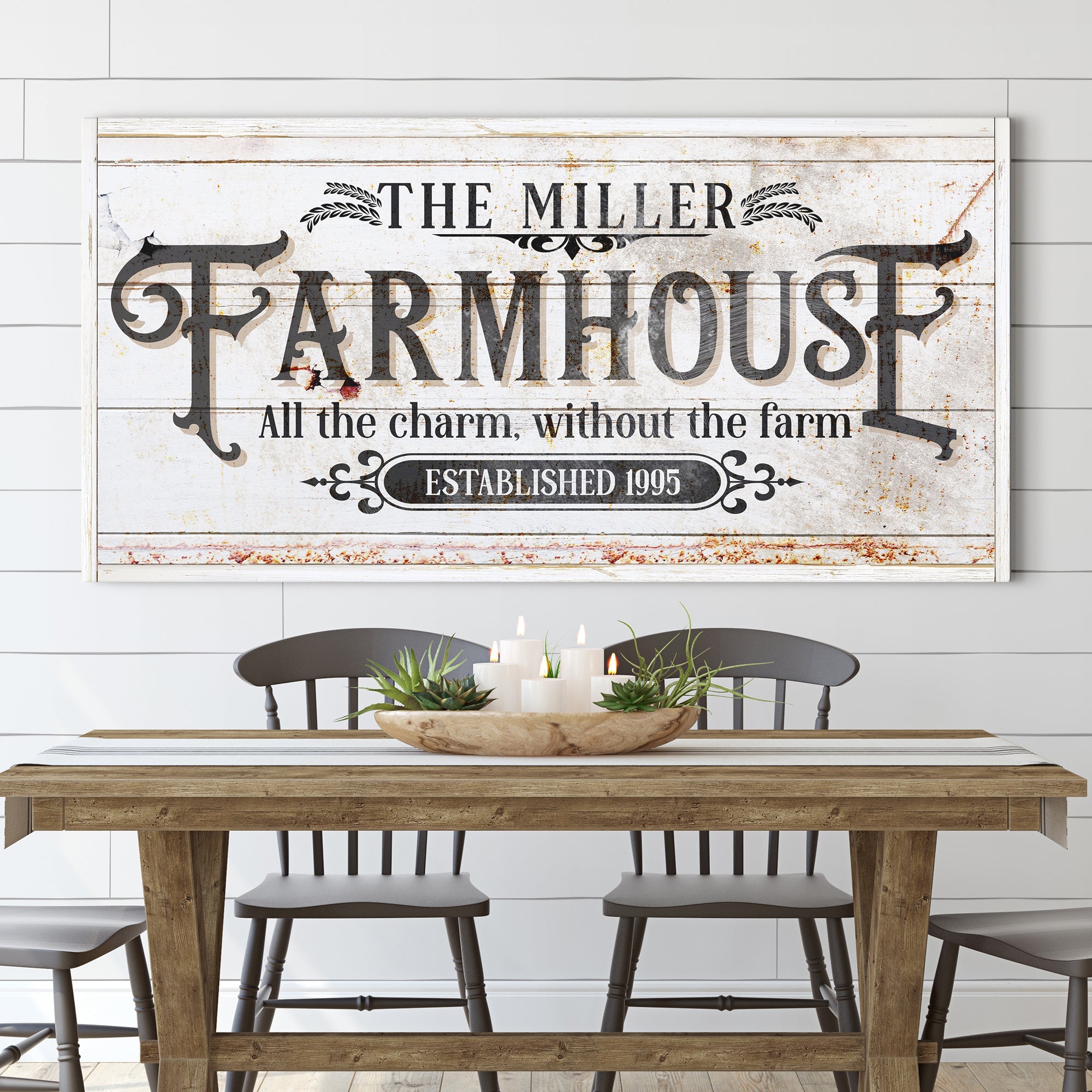 Personalized Farmhouse Sign II on sale at MyriadMart