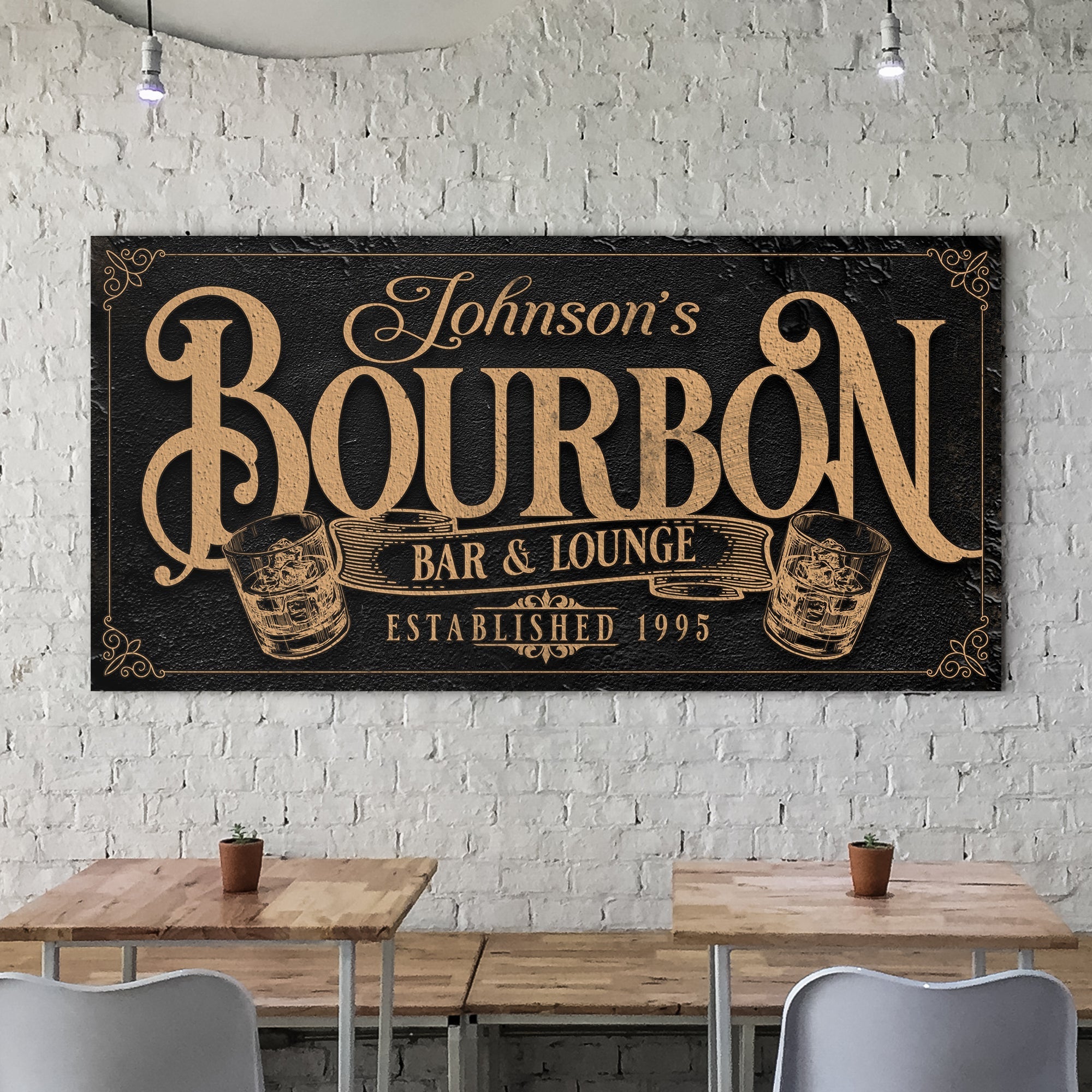 Personalized Bourbon Bar Sign II on sale at MyriadMart