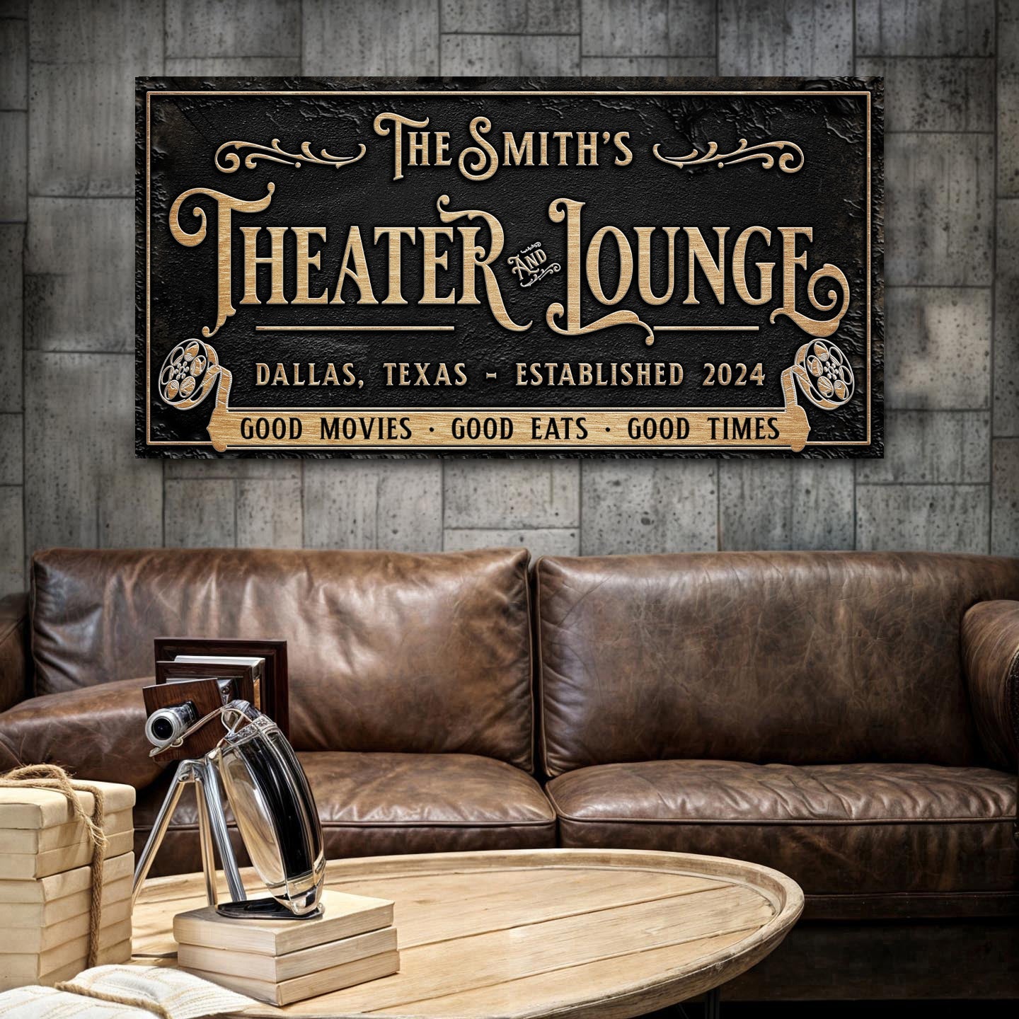 Personalized Theater Sign II on sale at MyriadMart