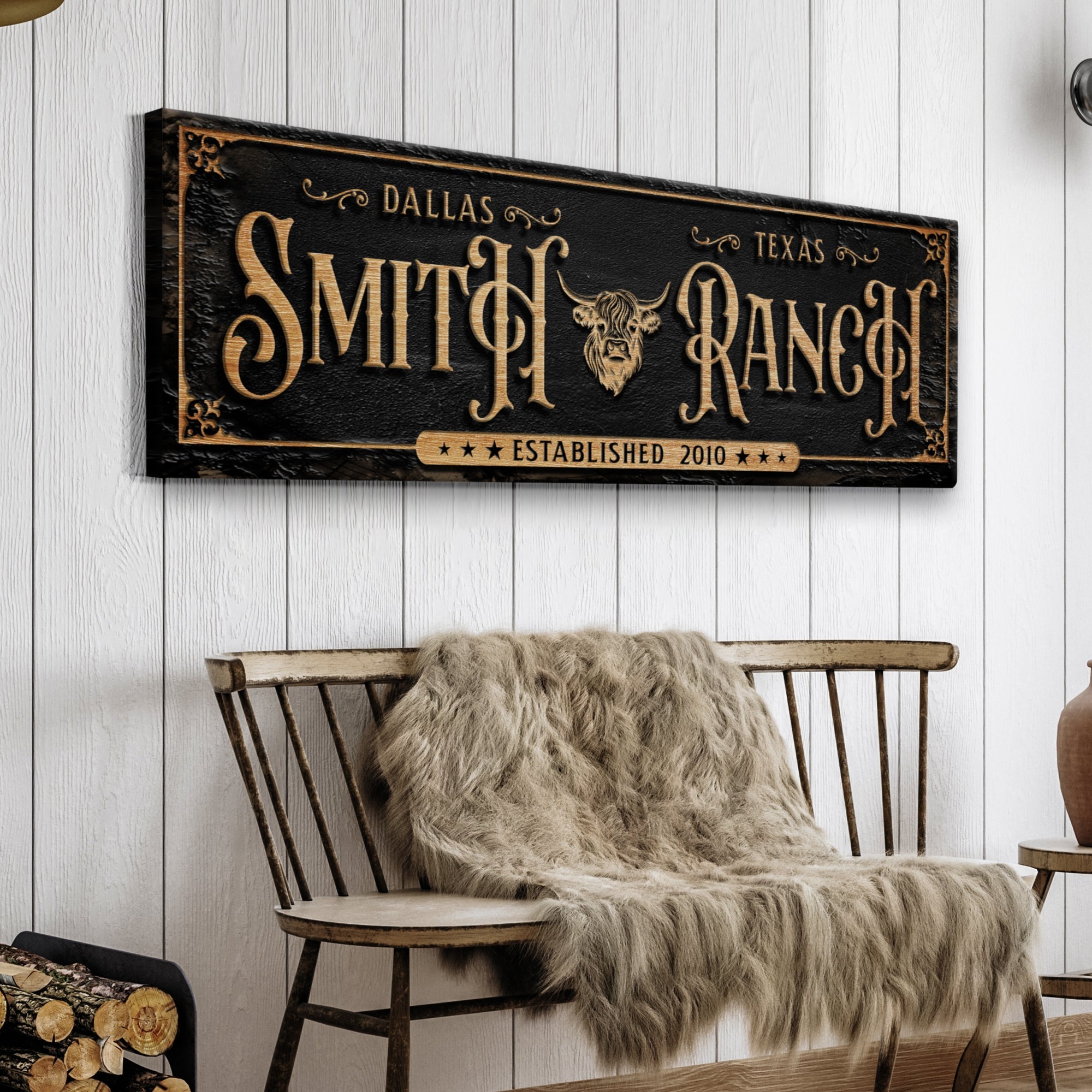 Personalized Cattle Ranch Sign on sale at MyriadMart