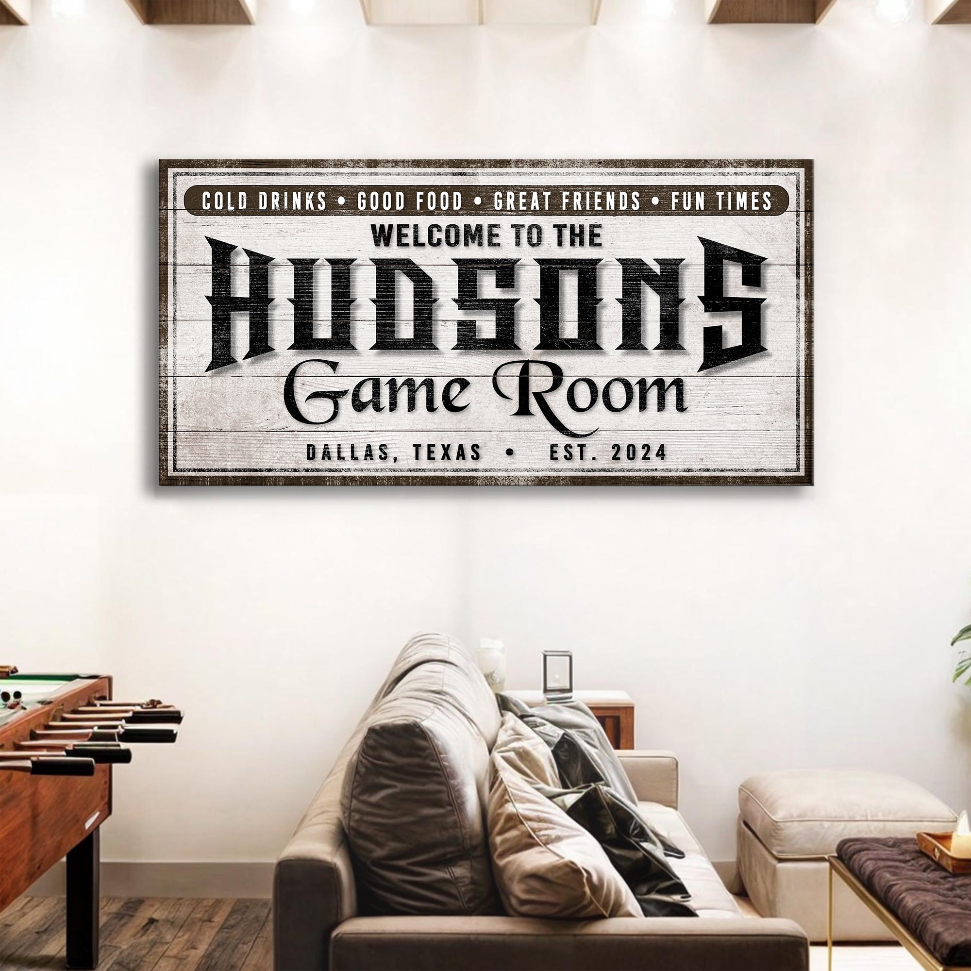 Personalized Game Room Sign IV on sale at MyriadMart