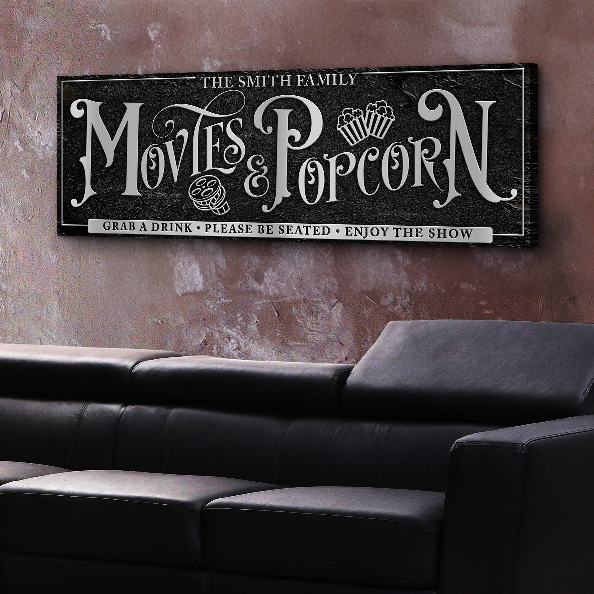 Personalized Movies & Popcorn Sign on sale at MyriadMart