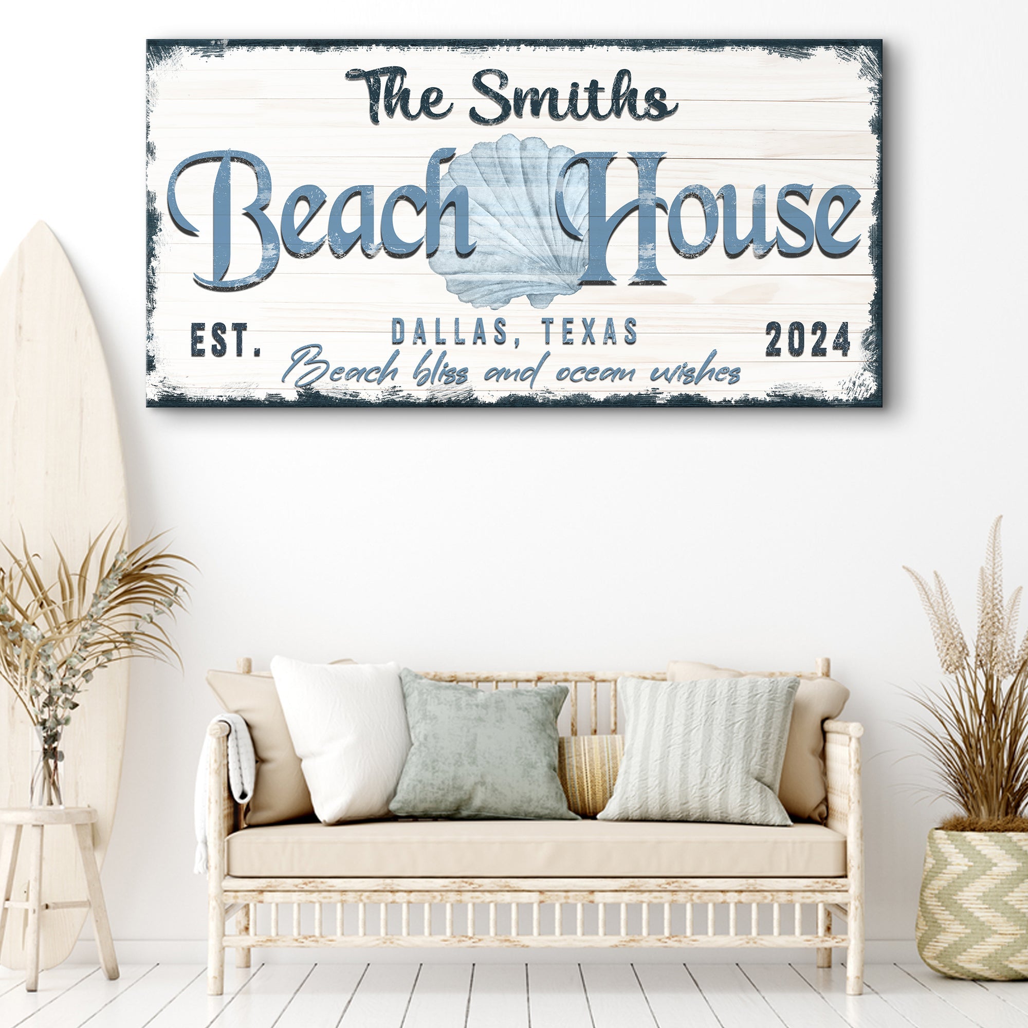 Personalized Beach House Sign IV on sale at MyriadMart