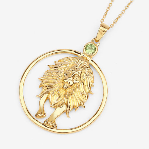 0.24 Carat Genuine Peridot .925 Sterling Silver Pendant on sale at MyriadMart